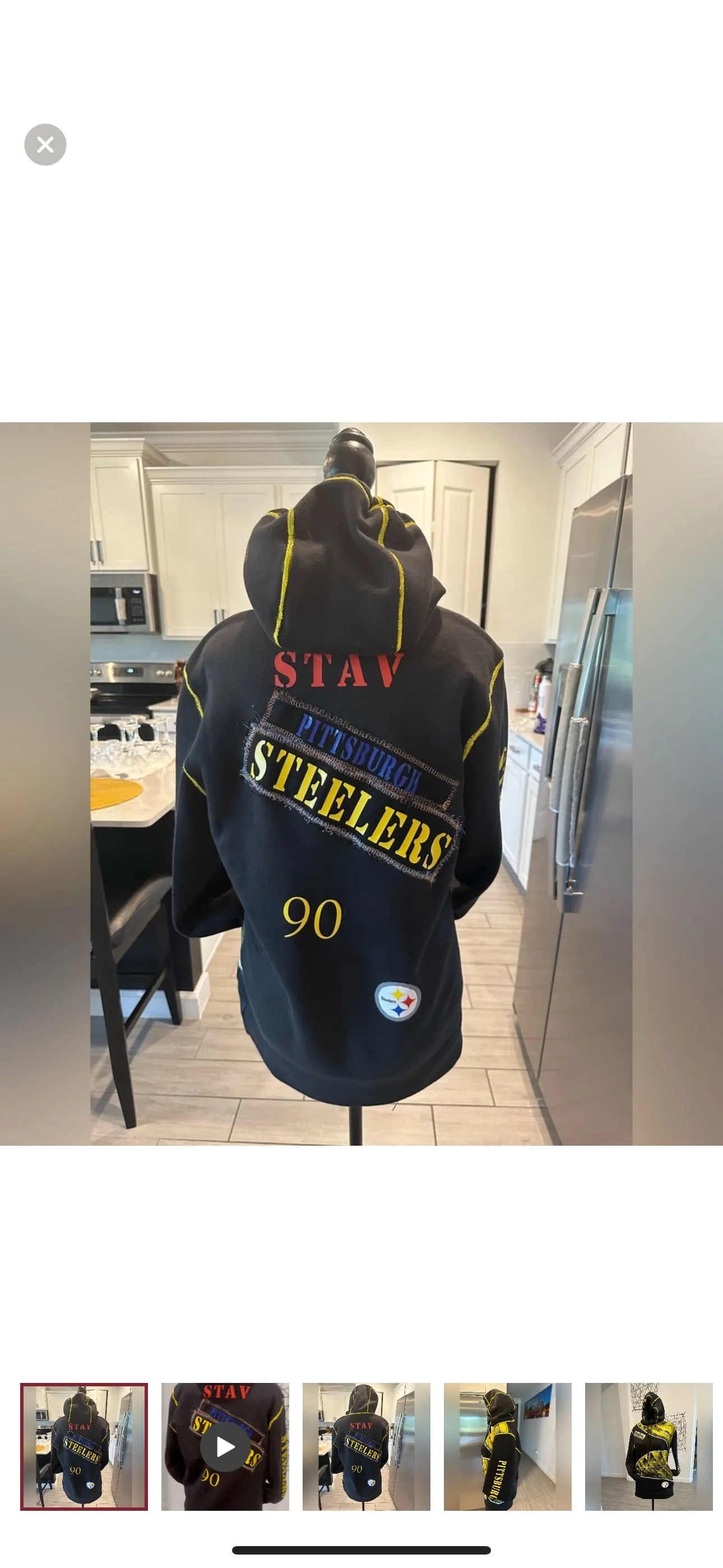Product image for SOLD! Custom Steelers hoody