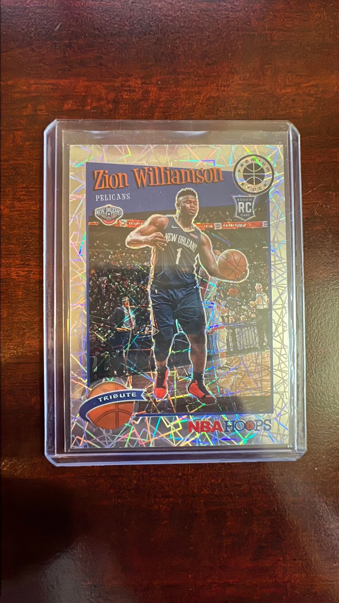 Product image for Zion Williamson 2019-20 Hoops Premium Stock Laser RC