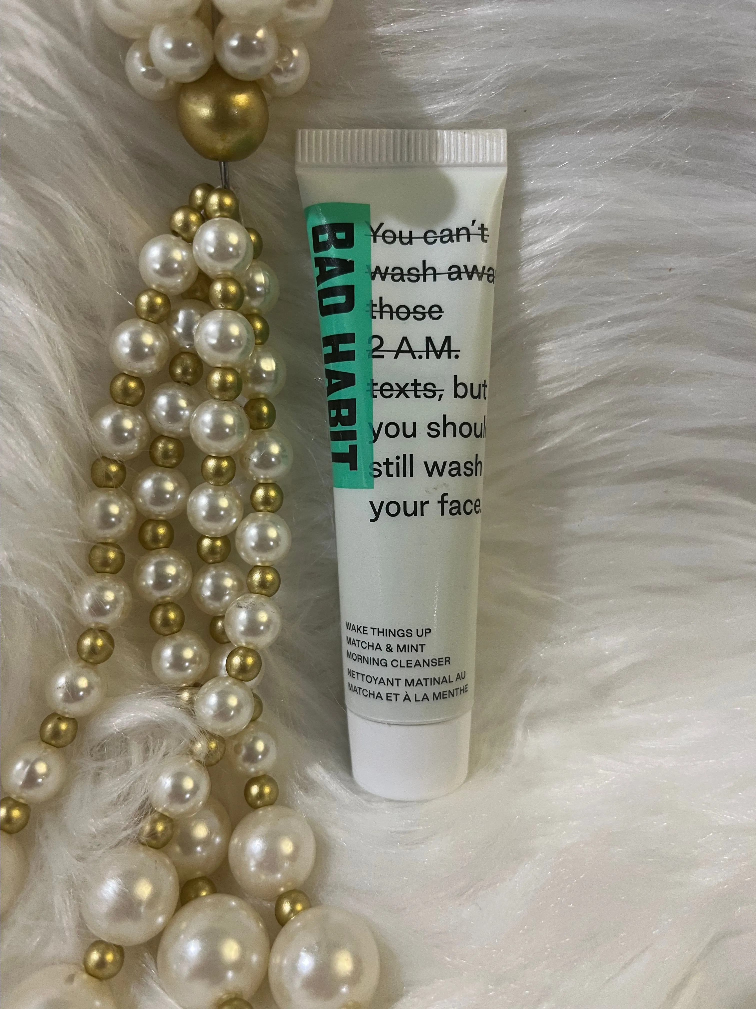 Product image for BEAUTY #115 BAD HABIT WAKE THINGS UP MATCHA & MINT MORNING CLEANSER