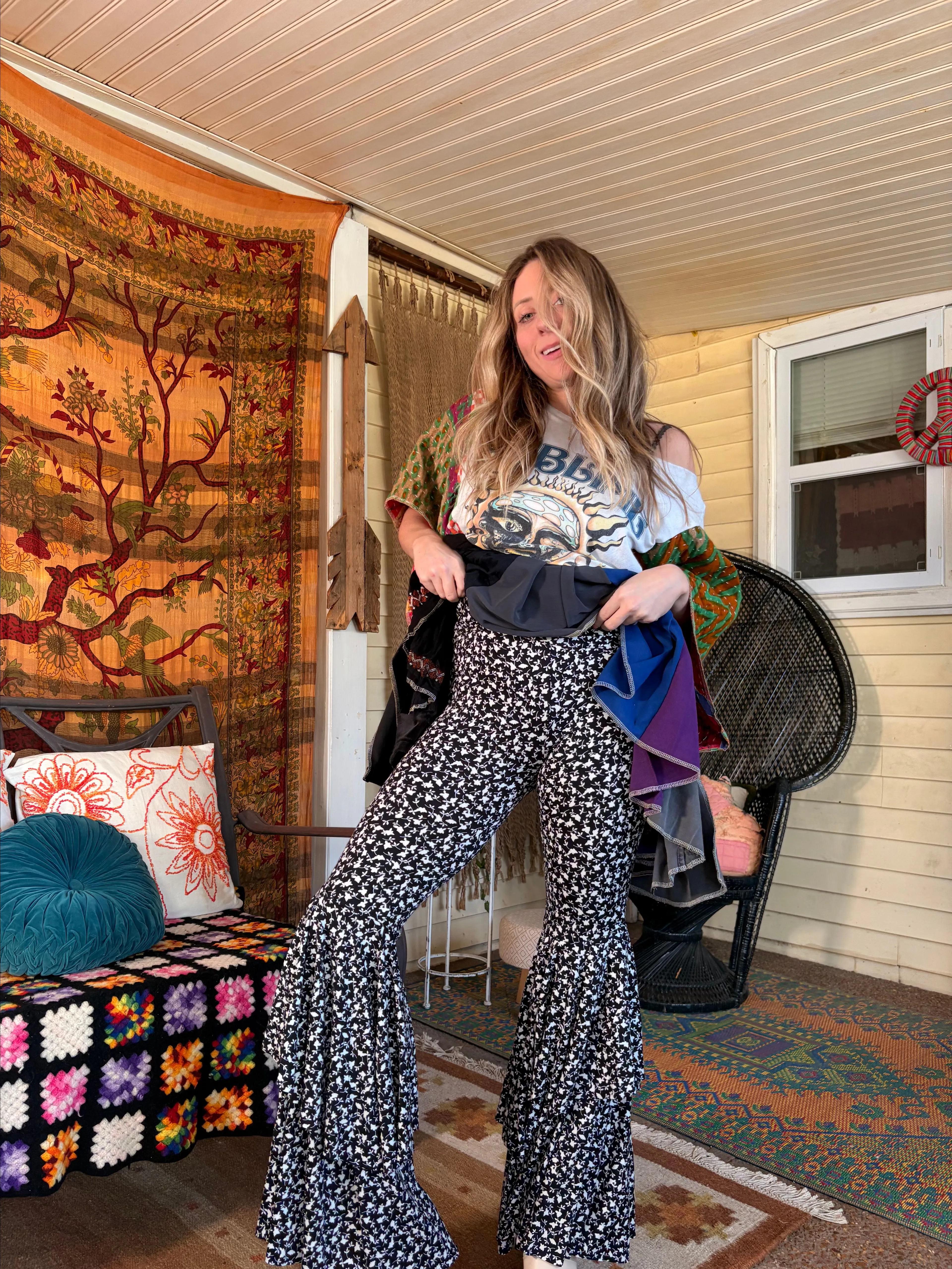 Product image for Soft and Stretchy Bell Bottoms S-L