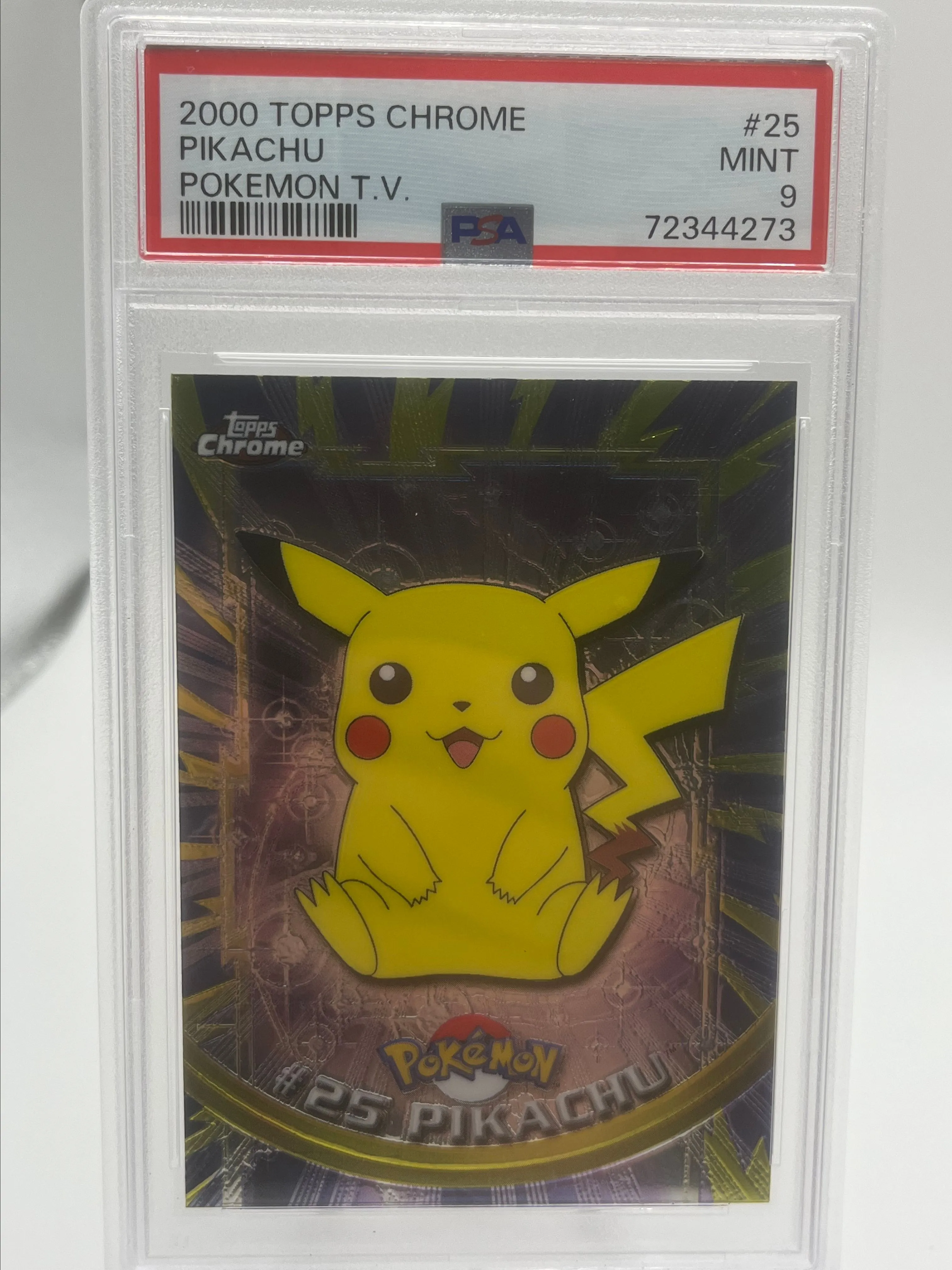Product image for PSA 9 Pikachu Topps Chrome