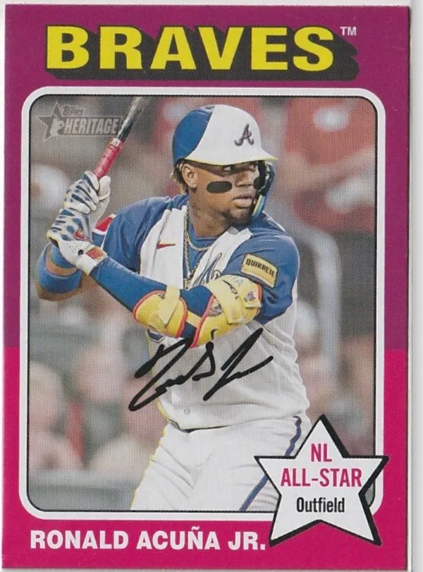 Product image for 2024 Topps Heritage - Ronald Acuña Jr.