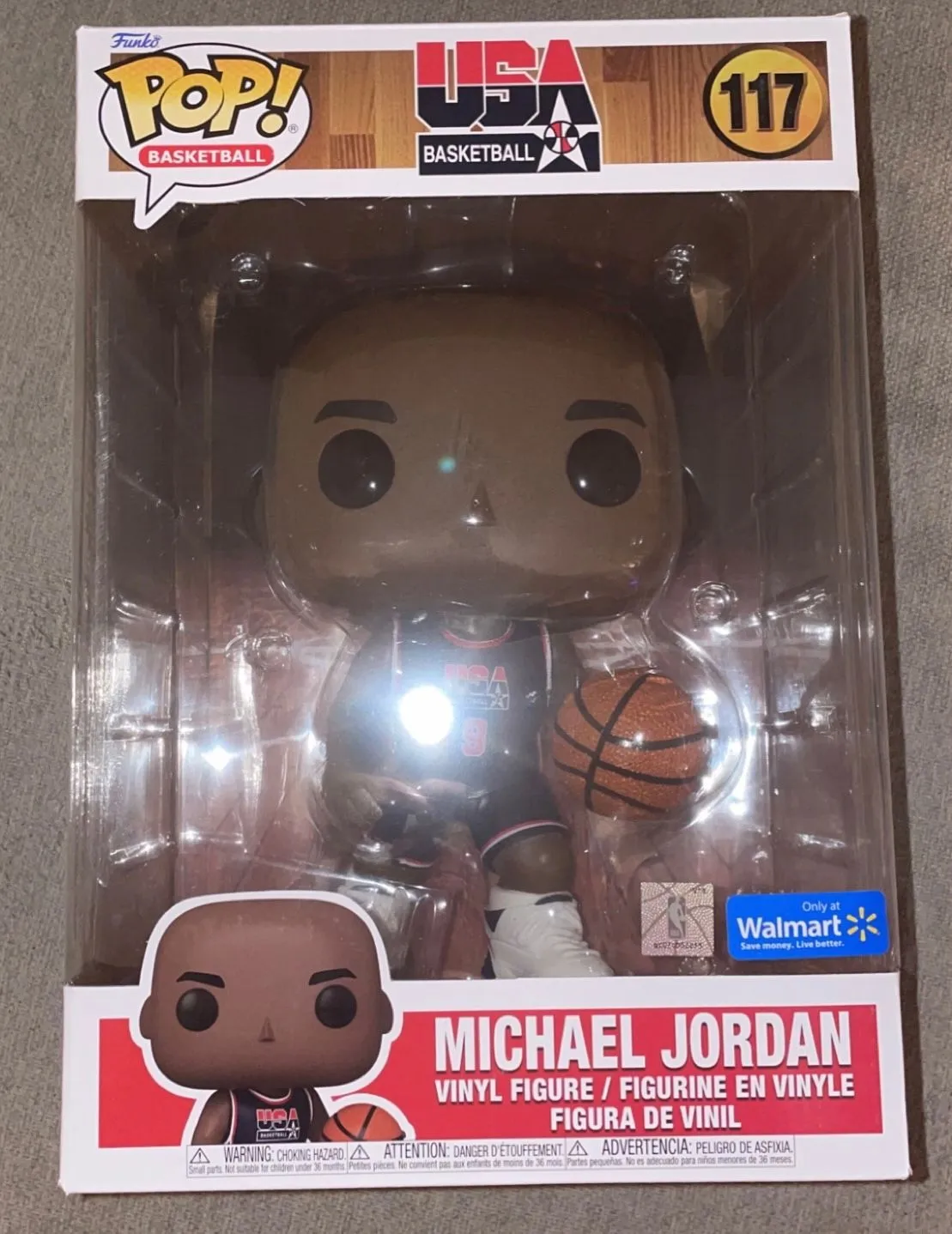 Product image for Funko Pop! Basketball USA Basketball Michael Jordan 10 Inch Walmart Exclusive Figure #117