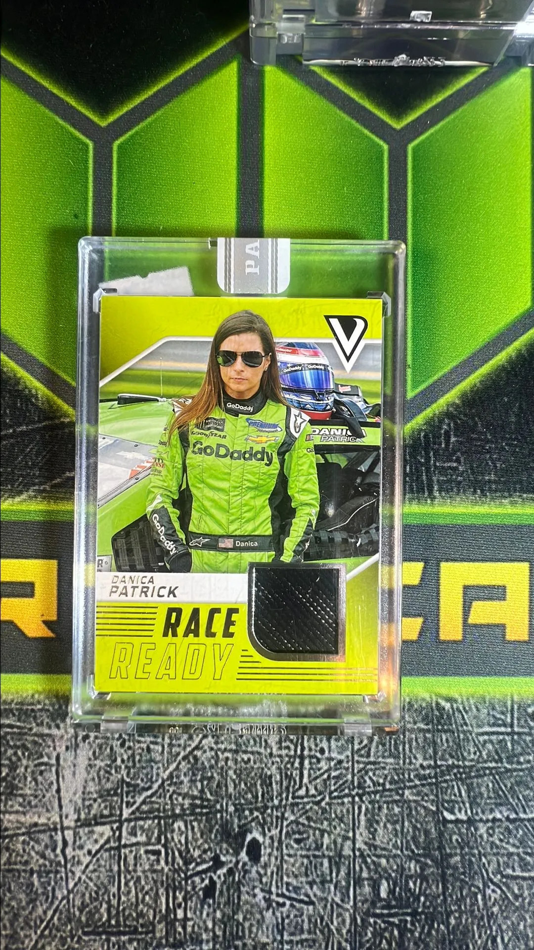Product image for 2018 Panini NASCAR Danica Patrick Victory Lane Game Used Patch /399