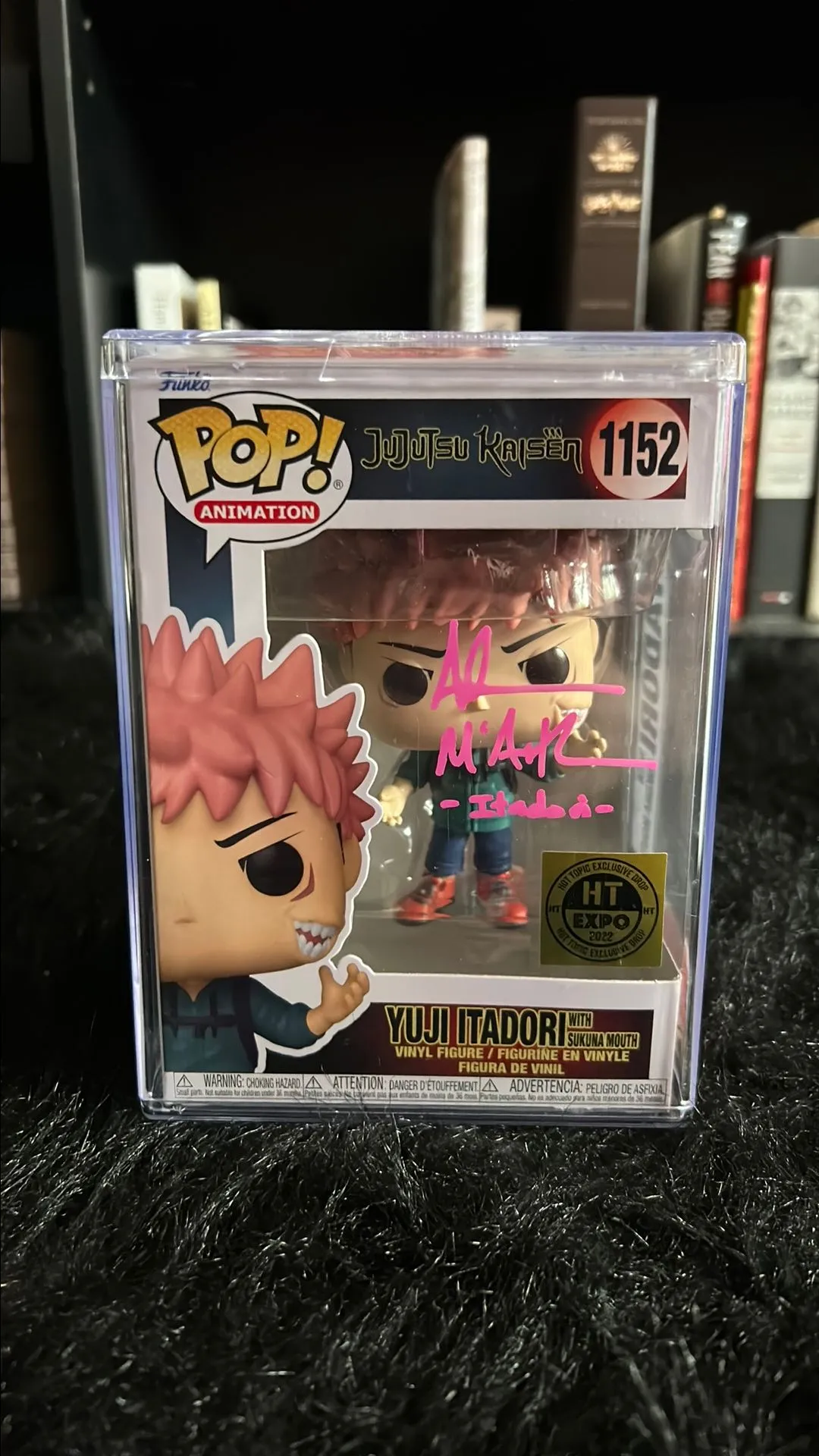 Product image for Yuji Itadori with Sukuna Mouth 1152, Auto, Signed by Adam McArthur, GCOA