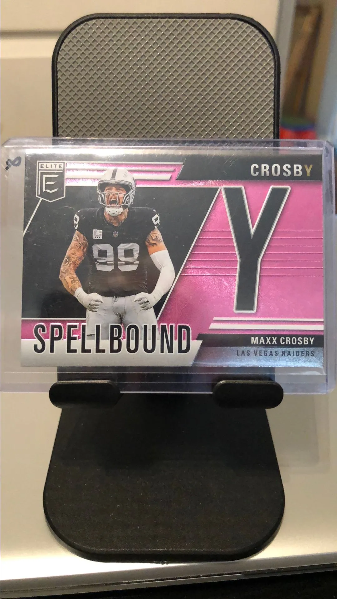 Product image for Maxx Crosby 2024 Elite Spellbound "Y" pink