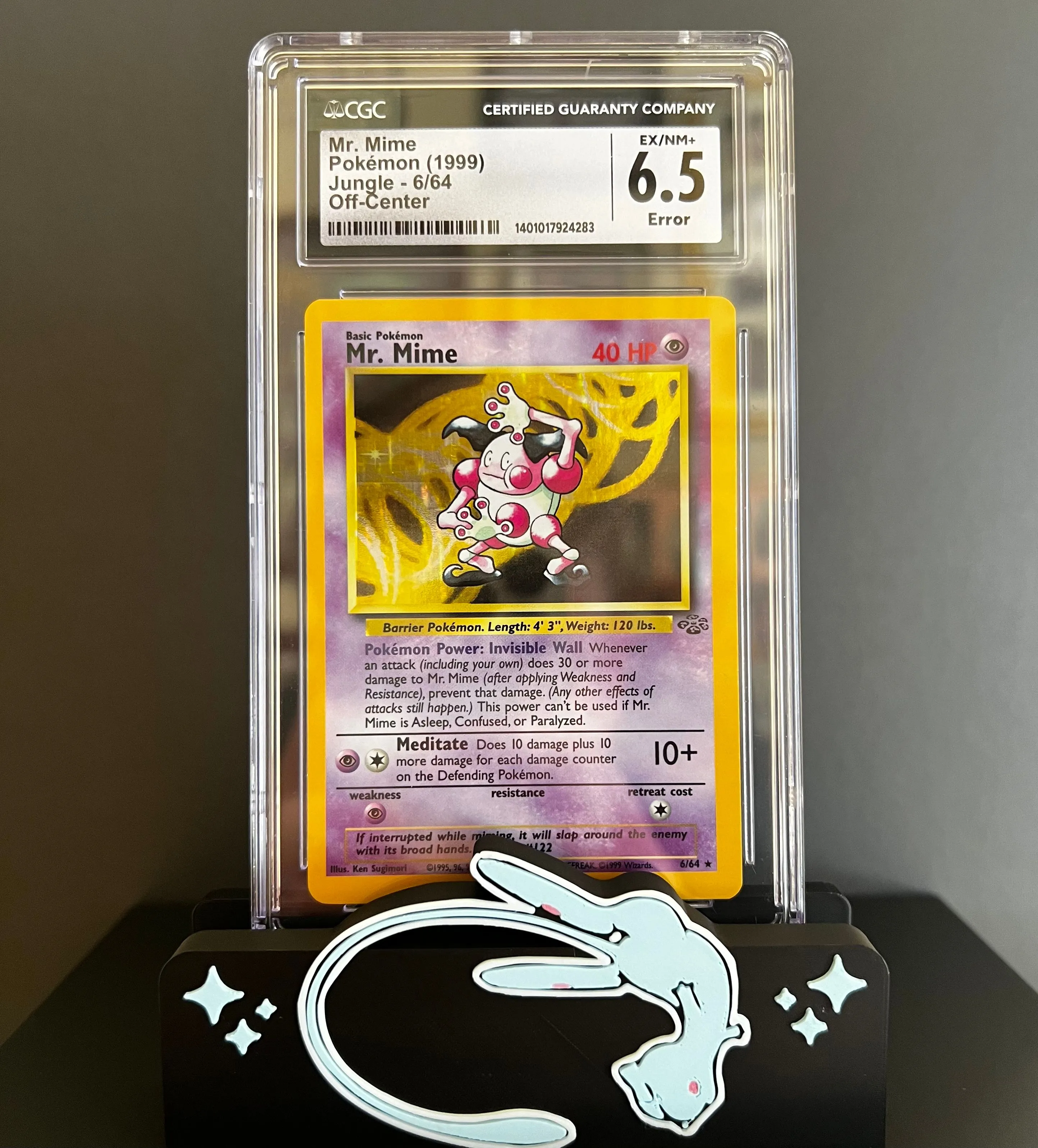 Pokmon TCG Mr. Mime #6/64 Holo Rare - OFF-CENTER ERROR 1999 Jungle - CGC  6.5  Whatnot: Shop, Sell, Connect