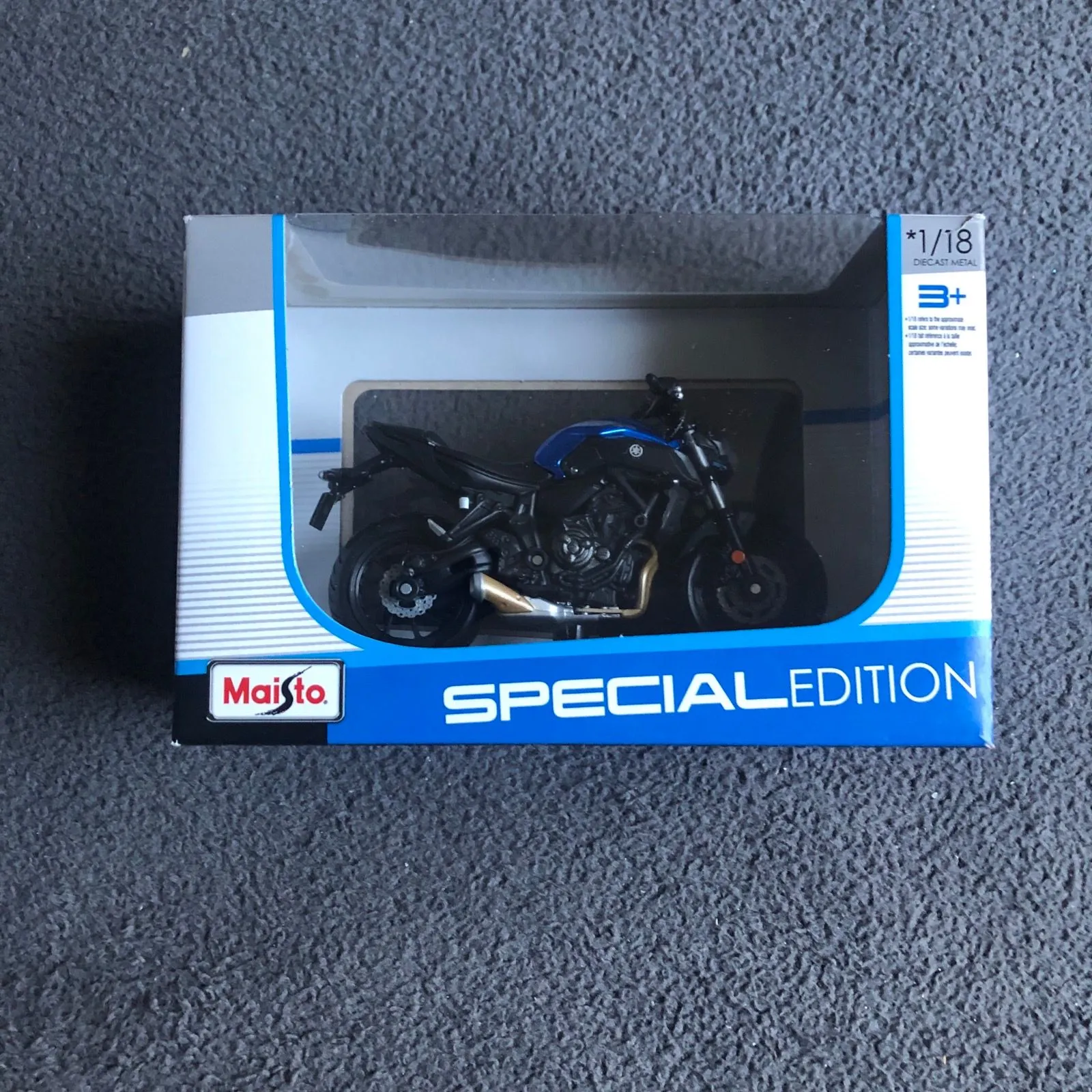 Product image for Maisto 2018 Yamaha MT-07 Special Edition 1/18 Scale Diecast Model Motorcycle NIB