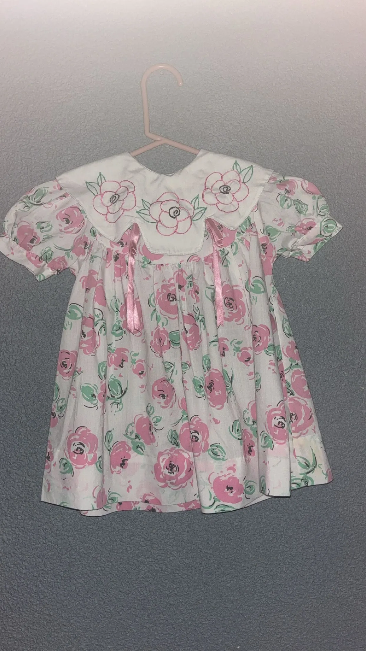 Product image for Vintage Pink Flowers Dress
