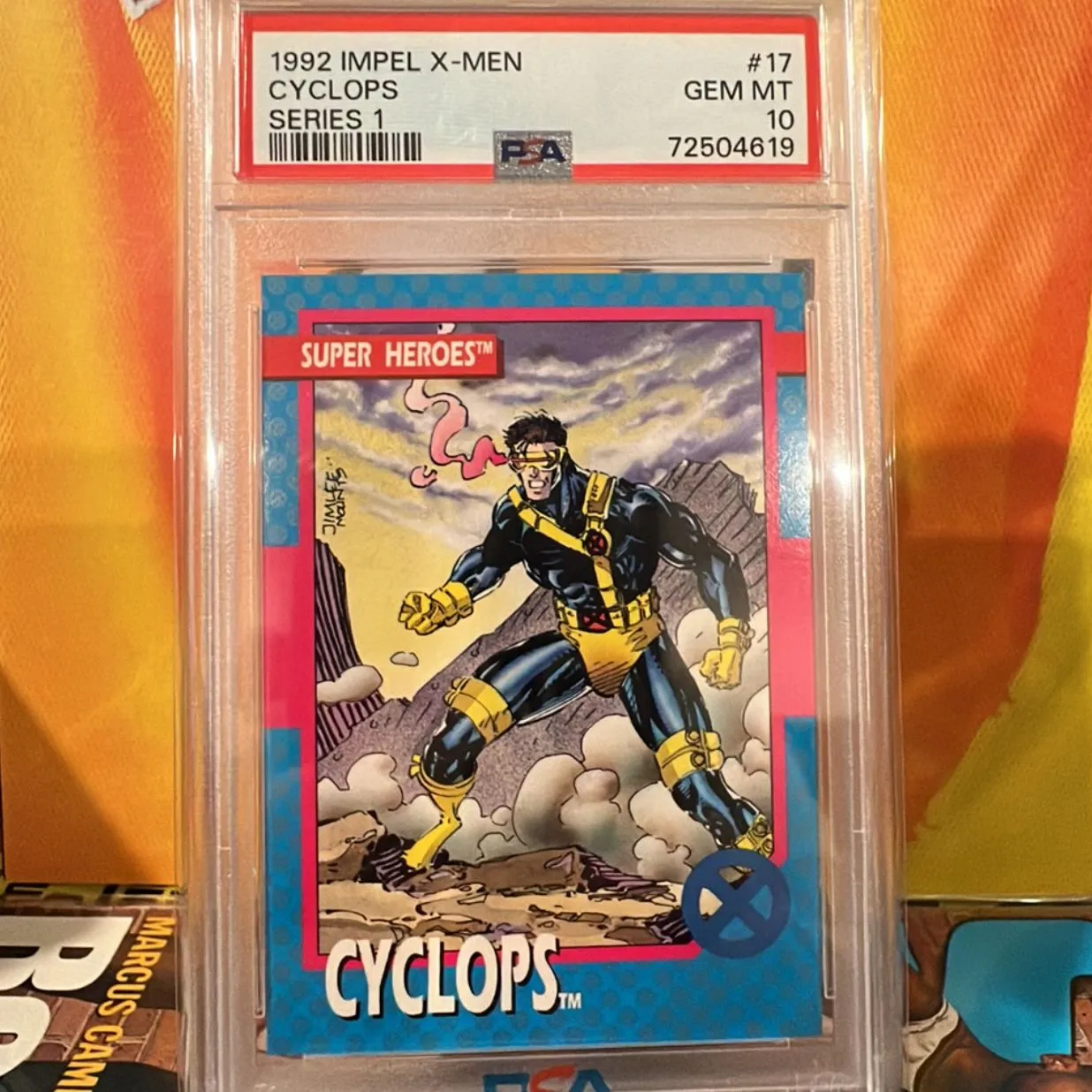 Product image for 1992 Impel X-Men Series 1 Cyclops Series 1 PSA GEM MT 10