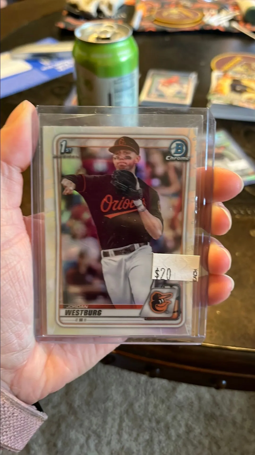 Product image for Jordan westburg 1st bowman chrome refractor orioles