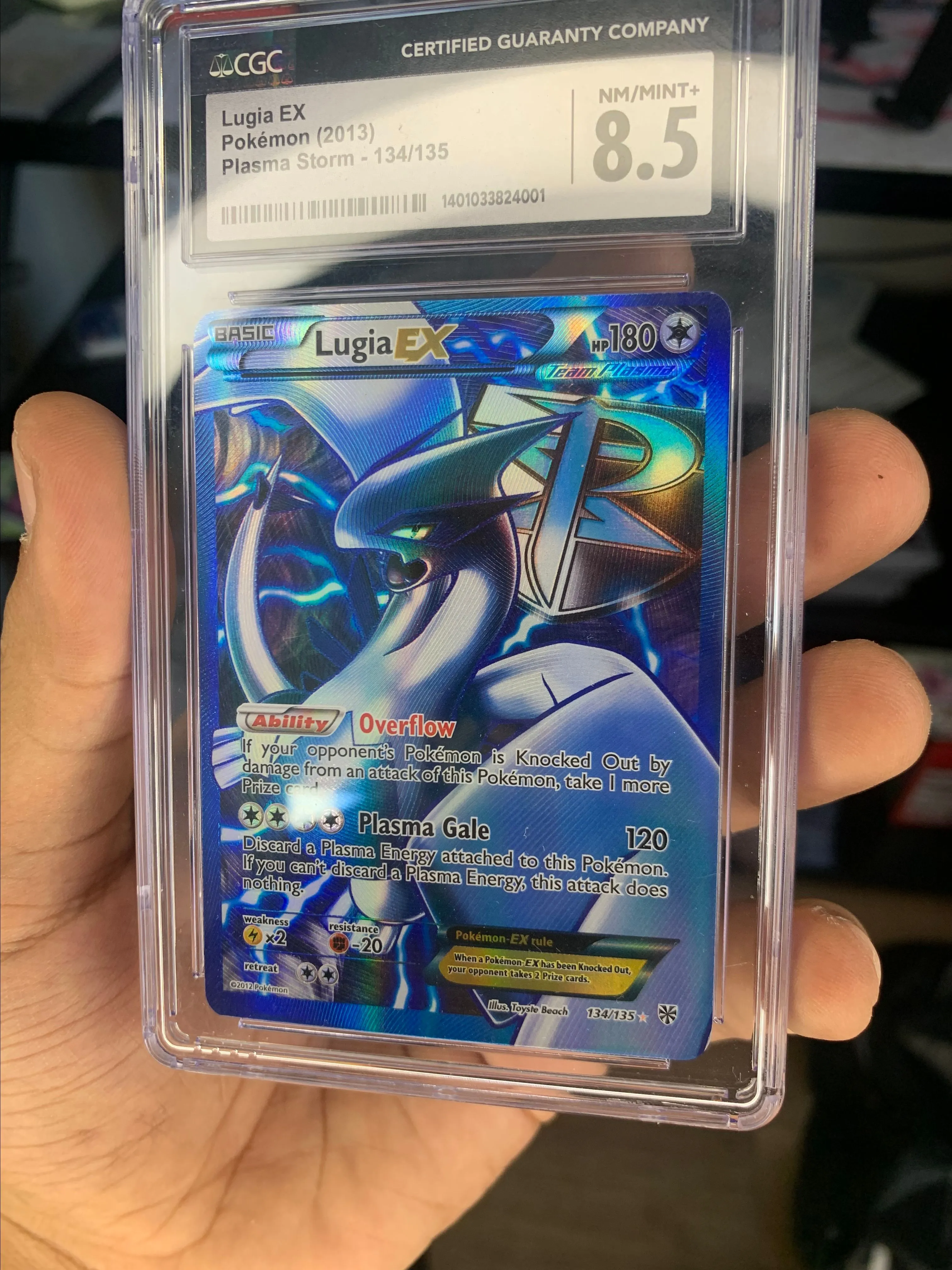 Lugia EX #134 Team Plasma Full Art134/135 Plasma Storm Secret Cgc 8.5 Nm+   Whatnot: Shop, Sell, Connect