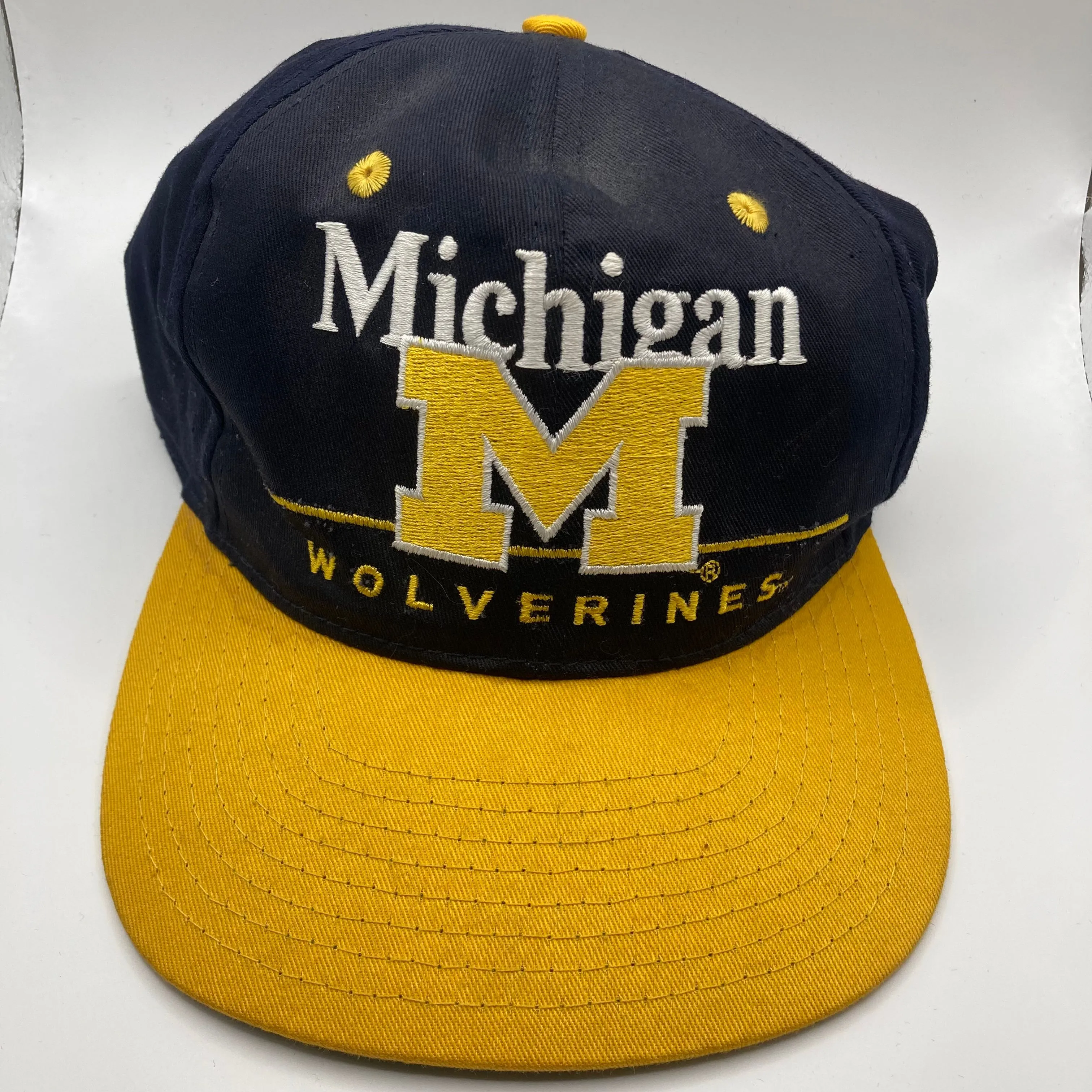 Product image for BIN 9. Vtg Twins Enterprises Michigan Wolverines Snapback #14683