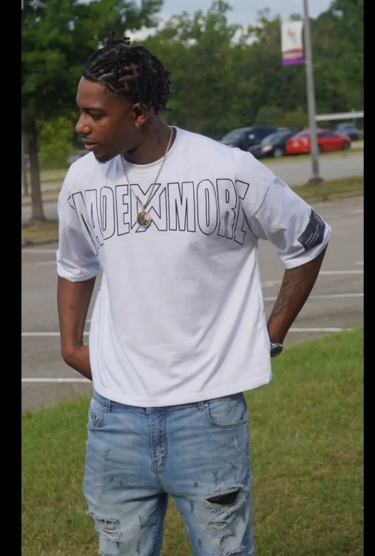 Product image for Oversized white tee SIZE LARGE