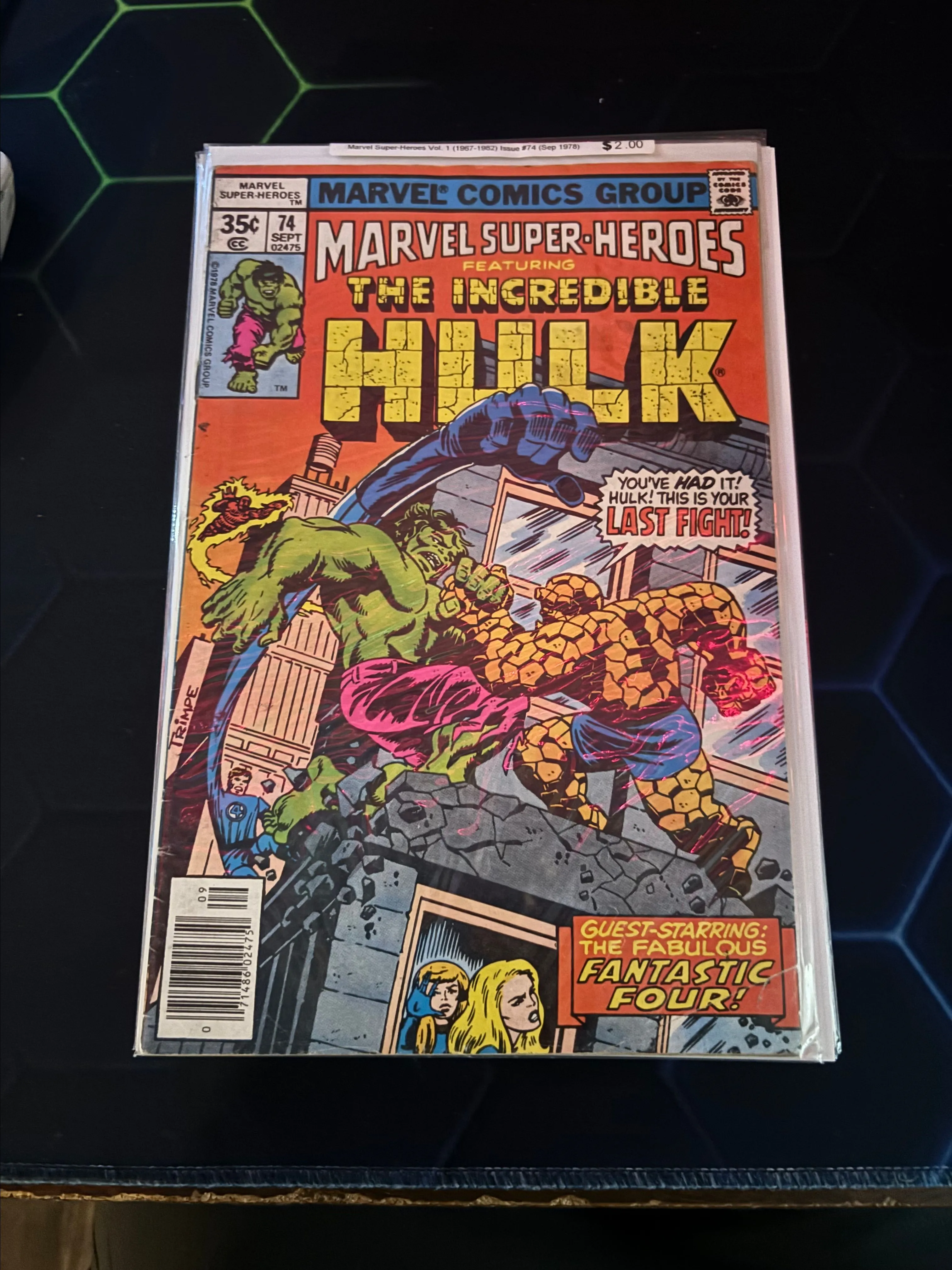 Product image for Marvel Super Heroes The Incredible Hulk #74 September 02475 Marvel Comics 1978