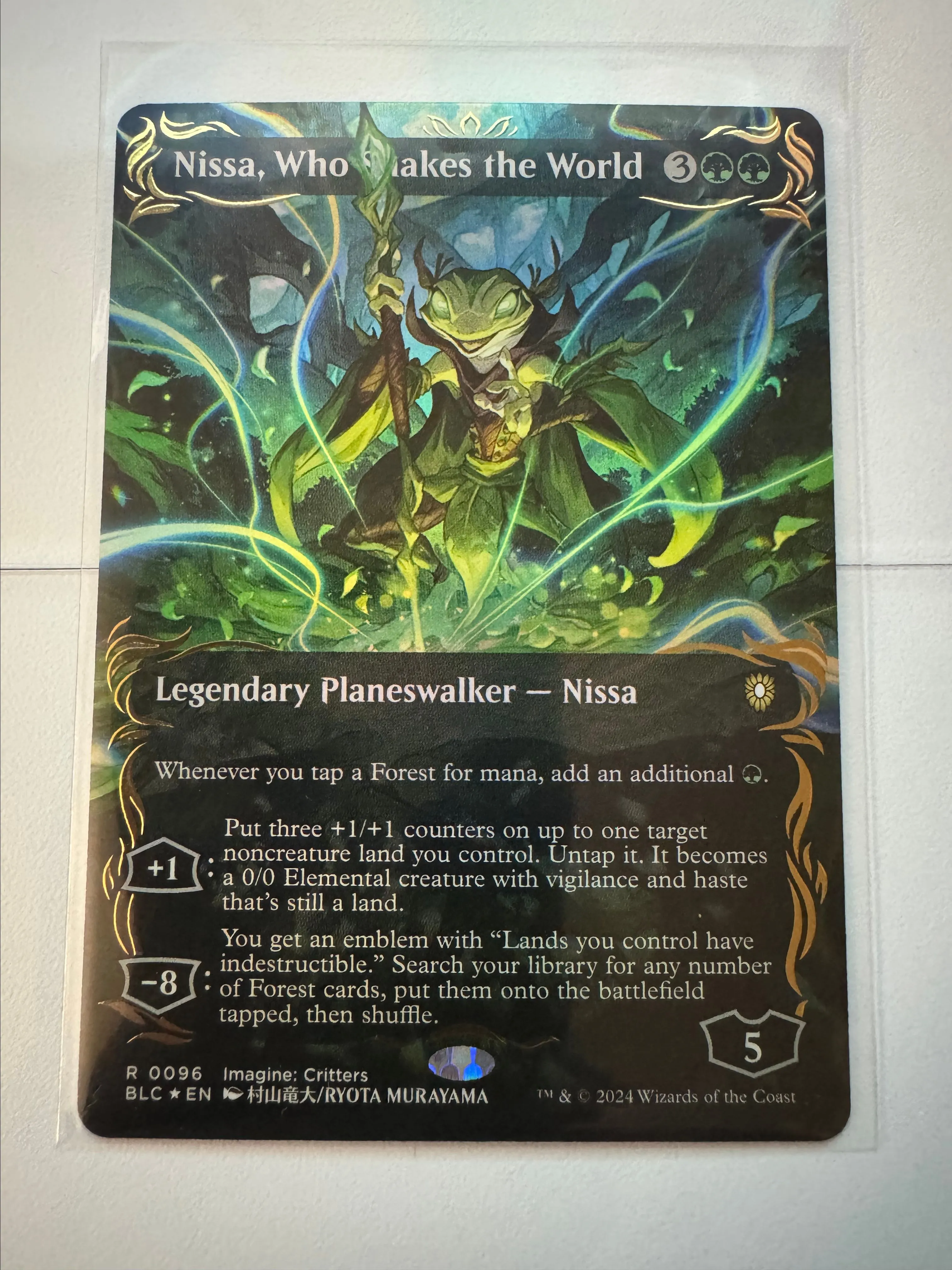 MTG - Nissa, Who Shakes the World  - Bloomburrow - Raised Foil  Whatnot:  Shop, Sell, Connect