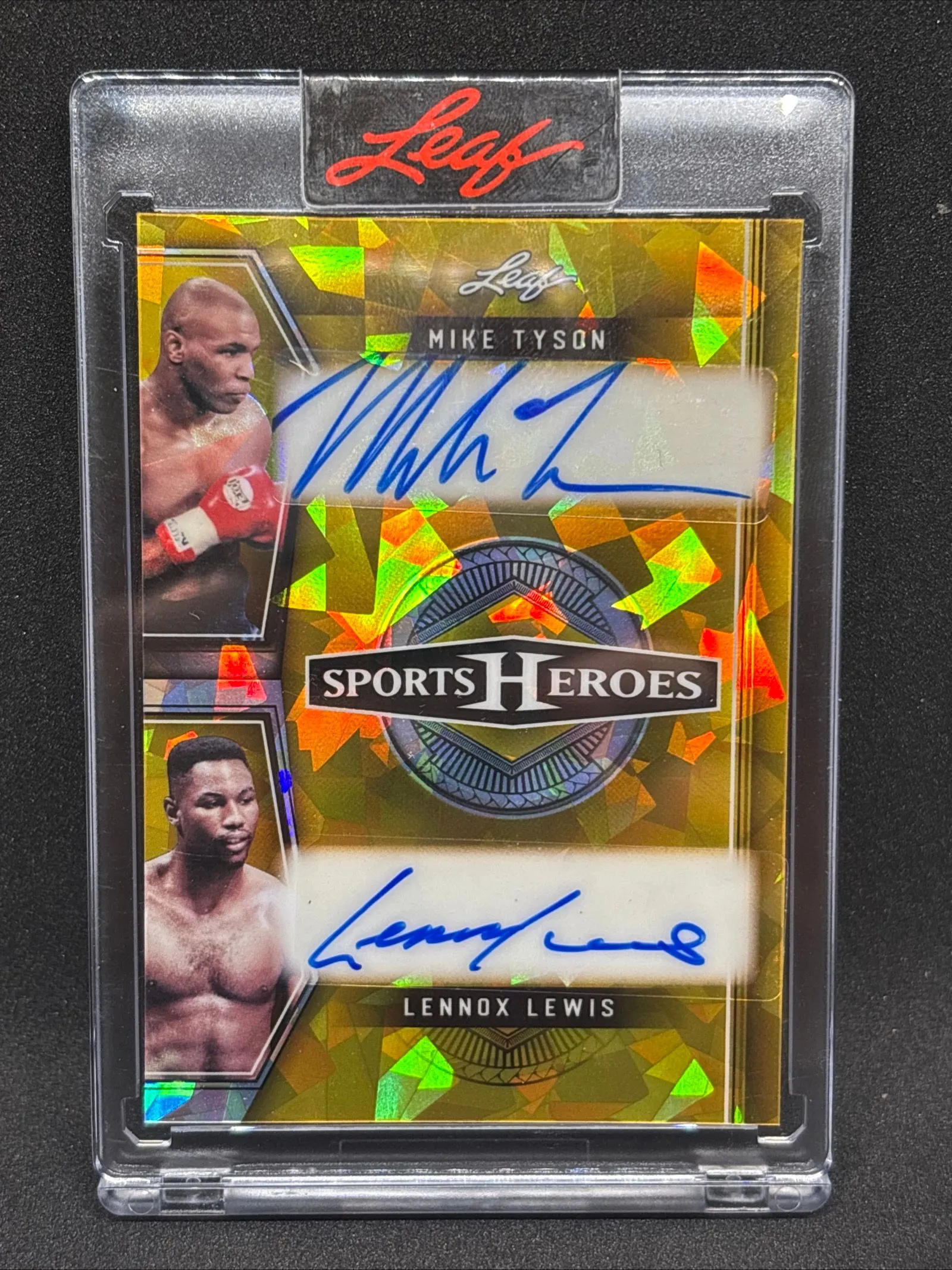 Product image for Mike Tyson and Lennox Lewis True Gold 1/1