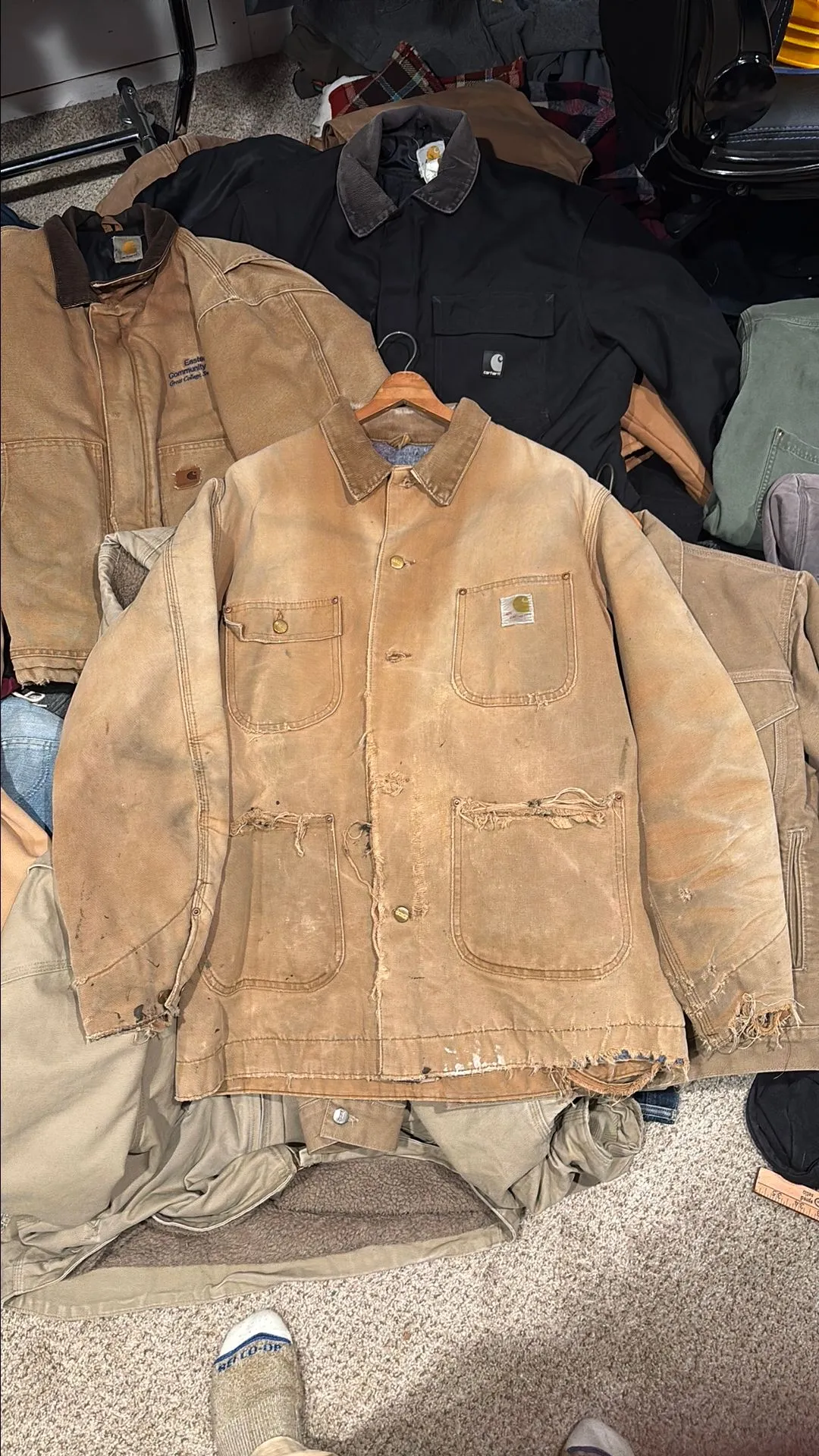 Product image for 70's Carhartt chore thrashed xl