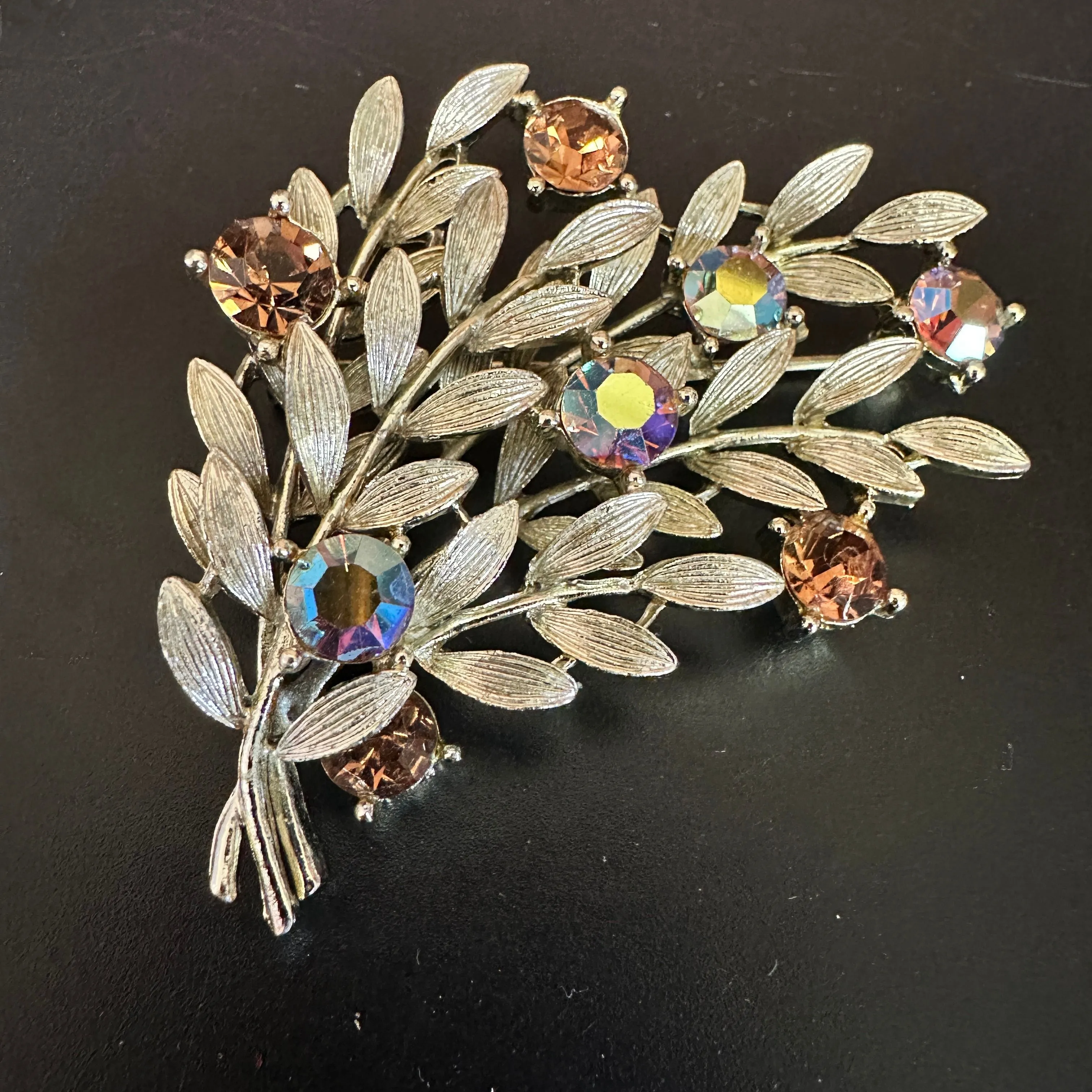 Product image for Lisner AB Amber Leaves Brooch