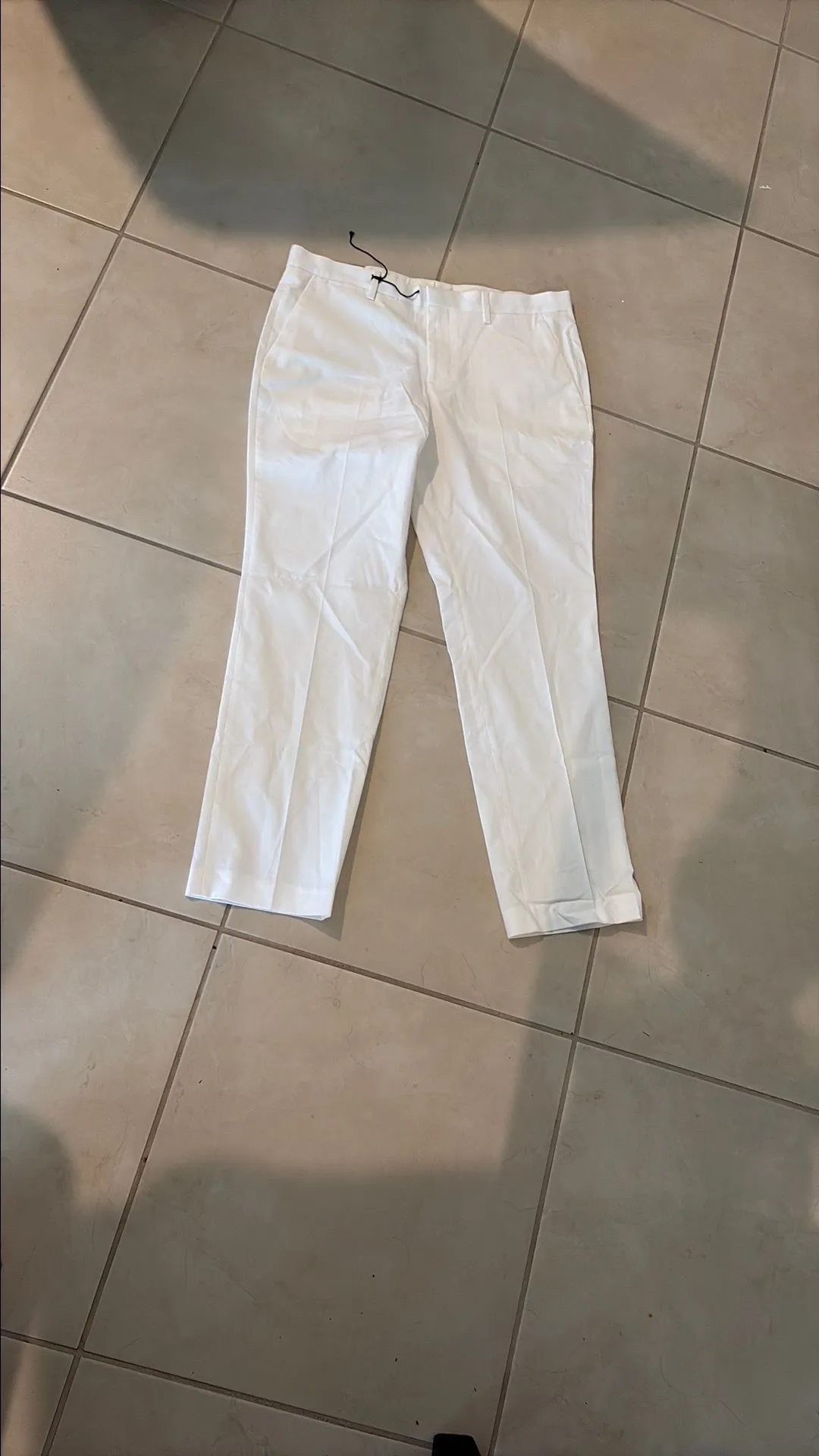 Product image for NWT $88 women’s white pants sz 32/30 express P132