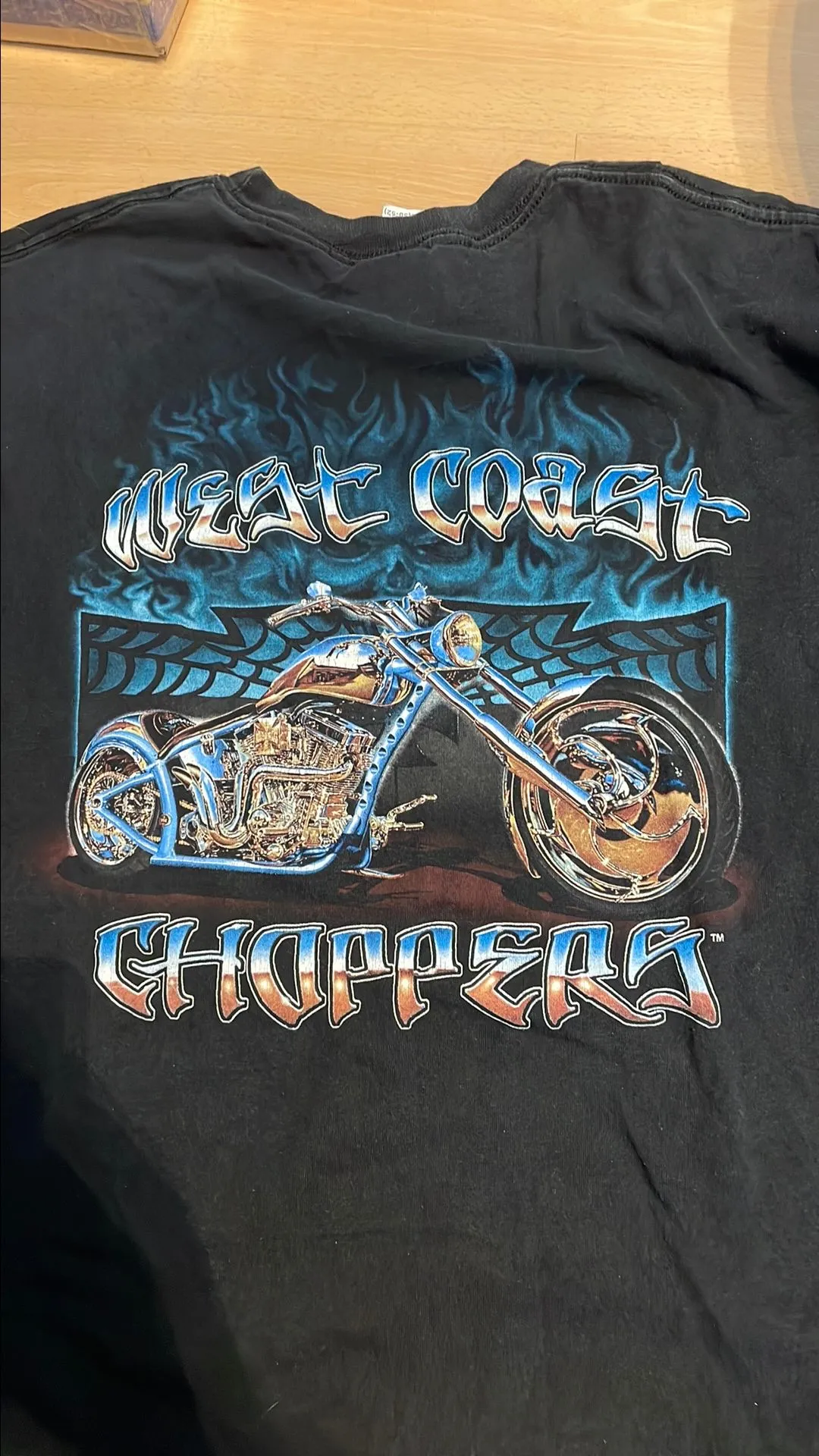 Product image for VTG WEST COAST CHOPPERS GRAFFITI FRONT SHIRT 2XL