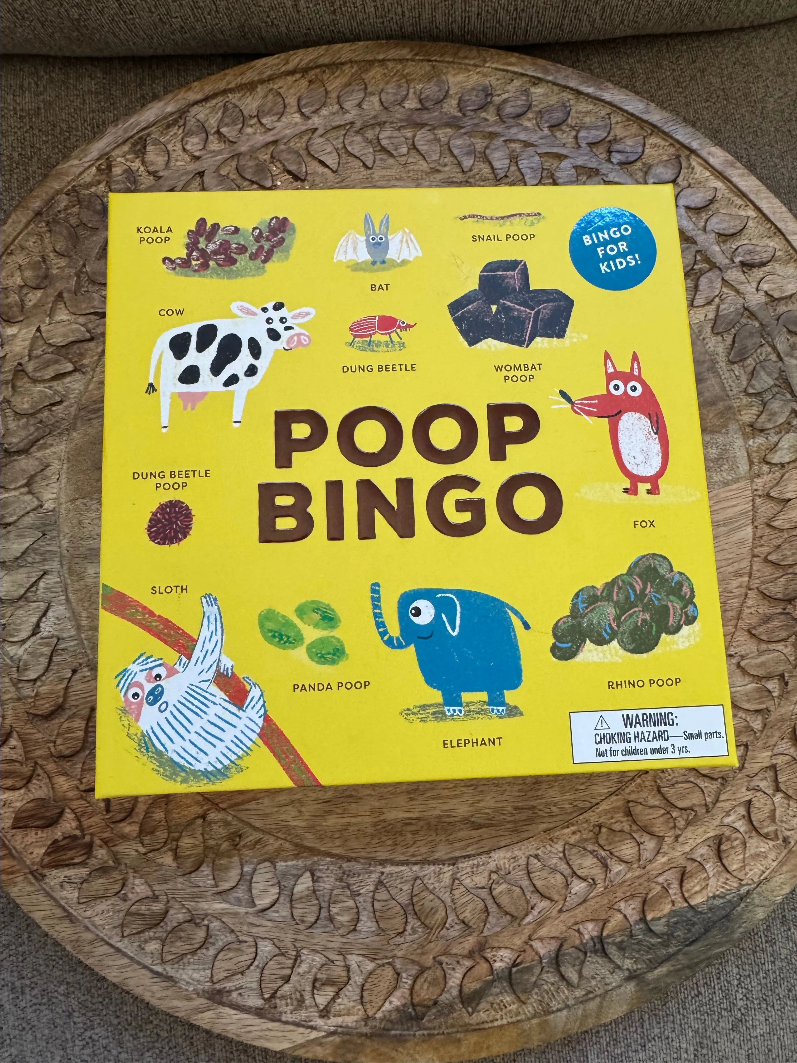 Product image for Poop Bingo Educational Game for Kids