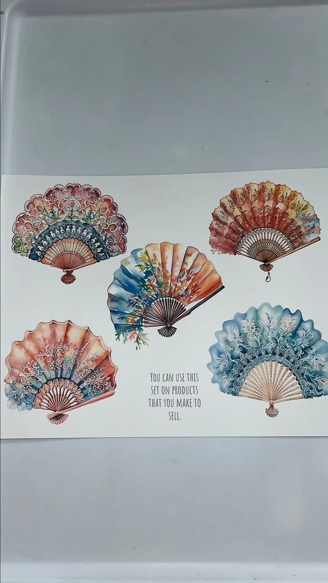 Product image for Hand Fan Printable #1