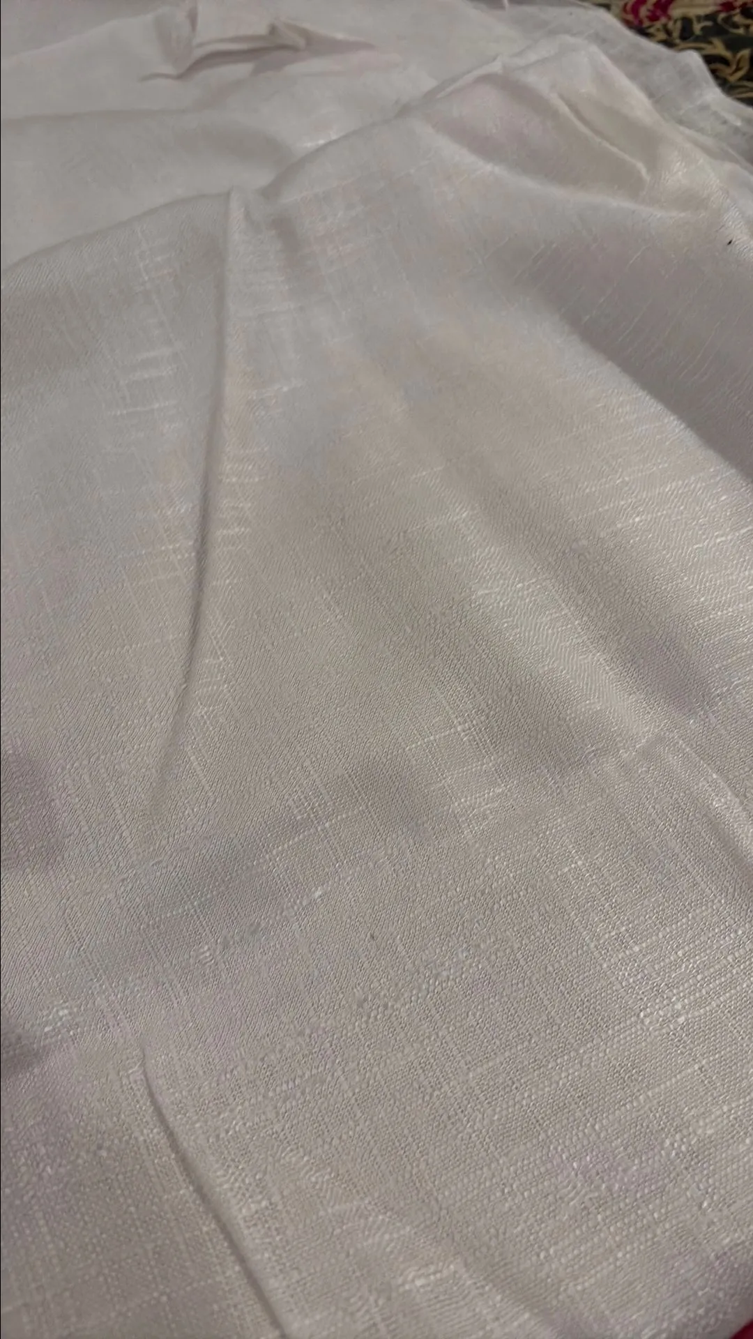 Product image for 2 yards white linen Fabric