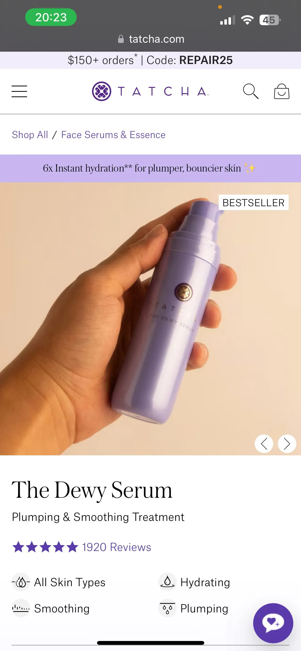 Product image for Tatcha Dewy Serum