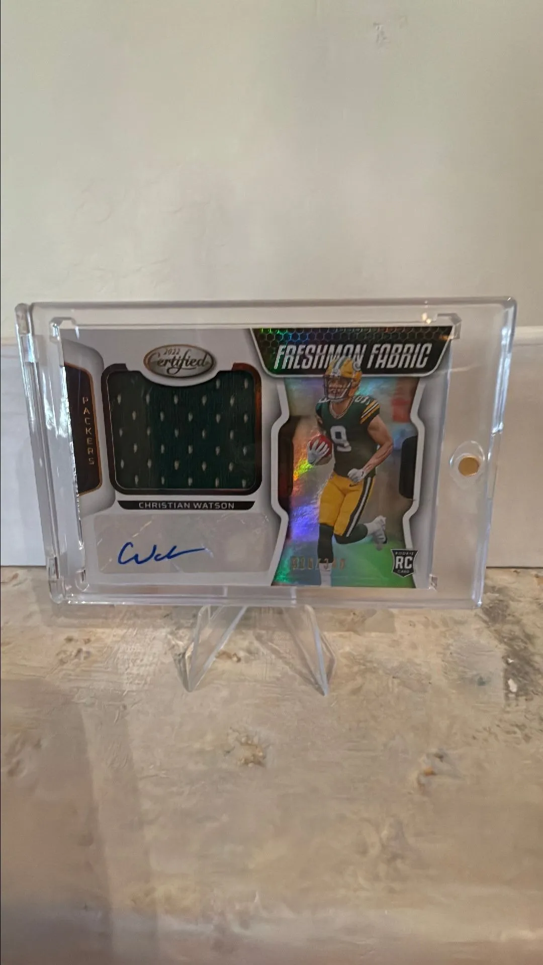 Product image for Christian Watson Rookie Green Bay Packers Autograph