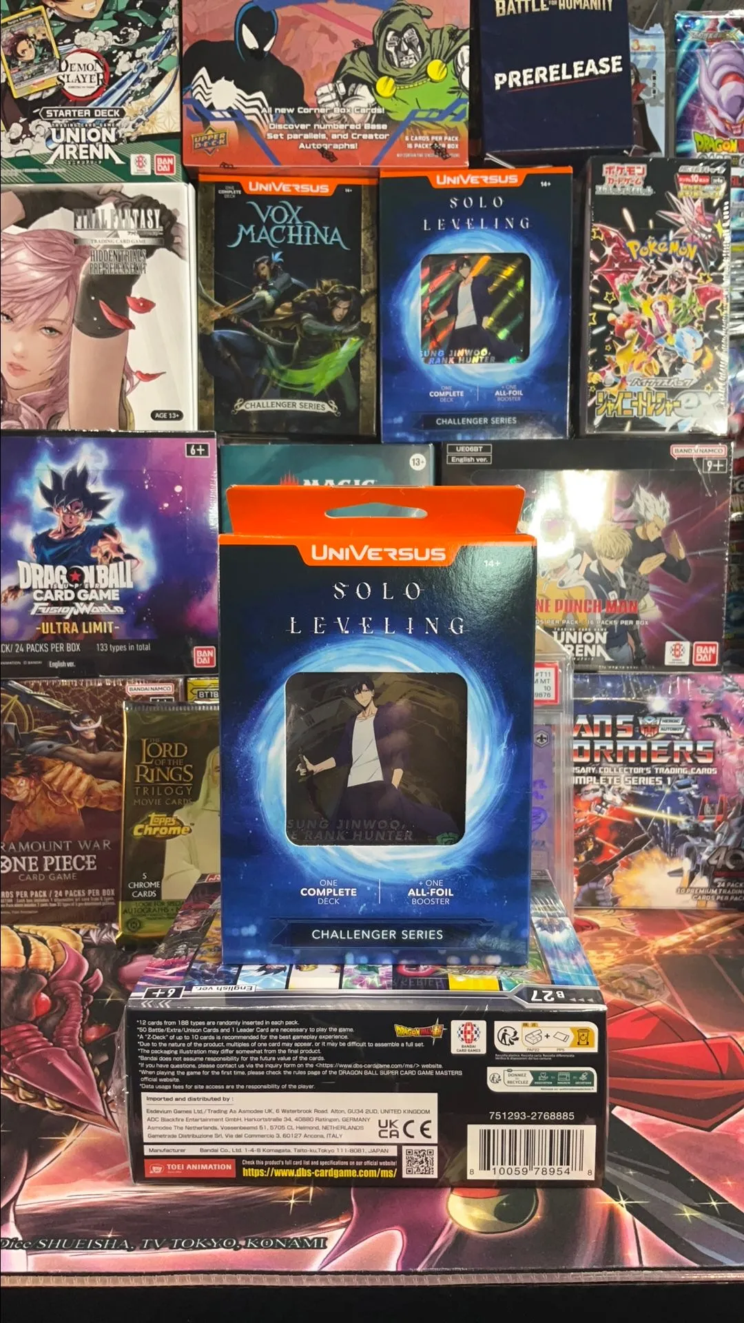 Product image for 1 Solo Leveling Deck Box Challenger Series!