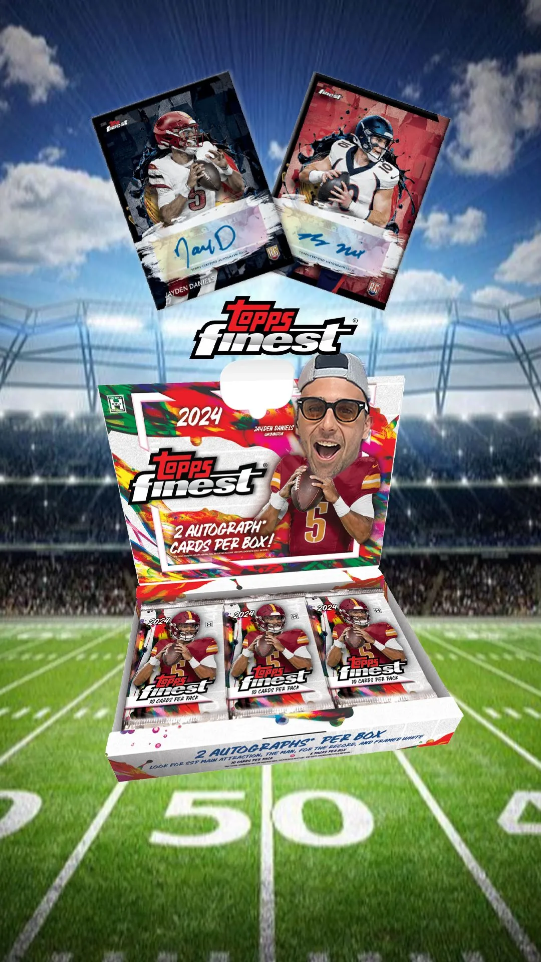 Product image for B1 - (FULL CASE) NFL TOPPS FINEST HOBBY RT BREAK