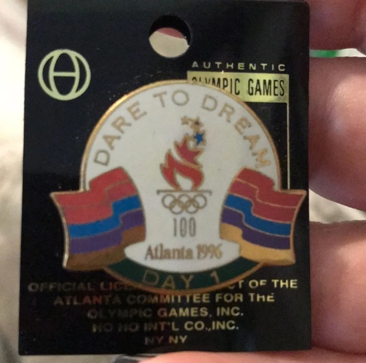 Product image for Atlanta 1996 Olympics Day 1 Pin Dare to Dream