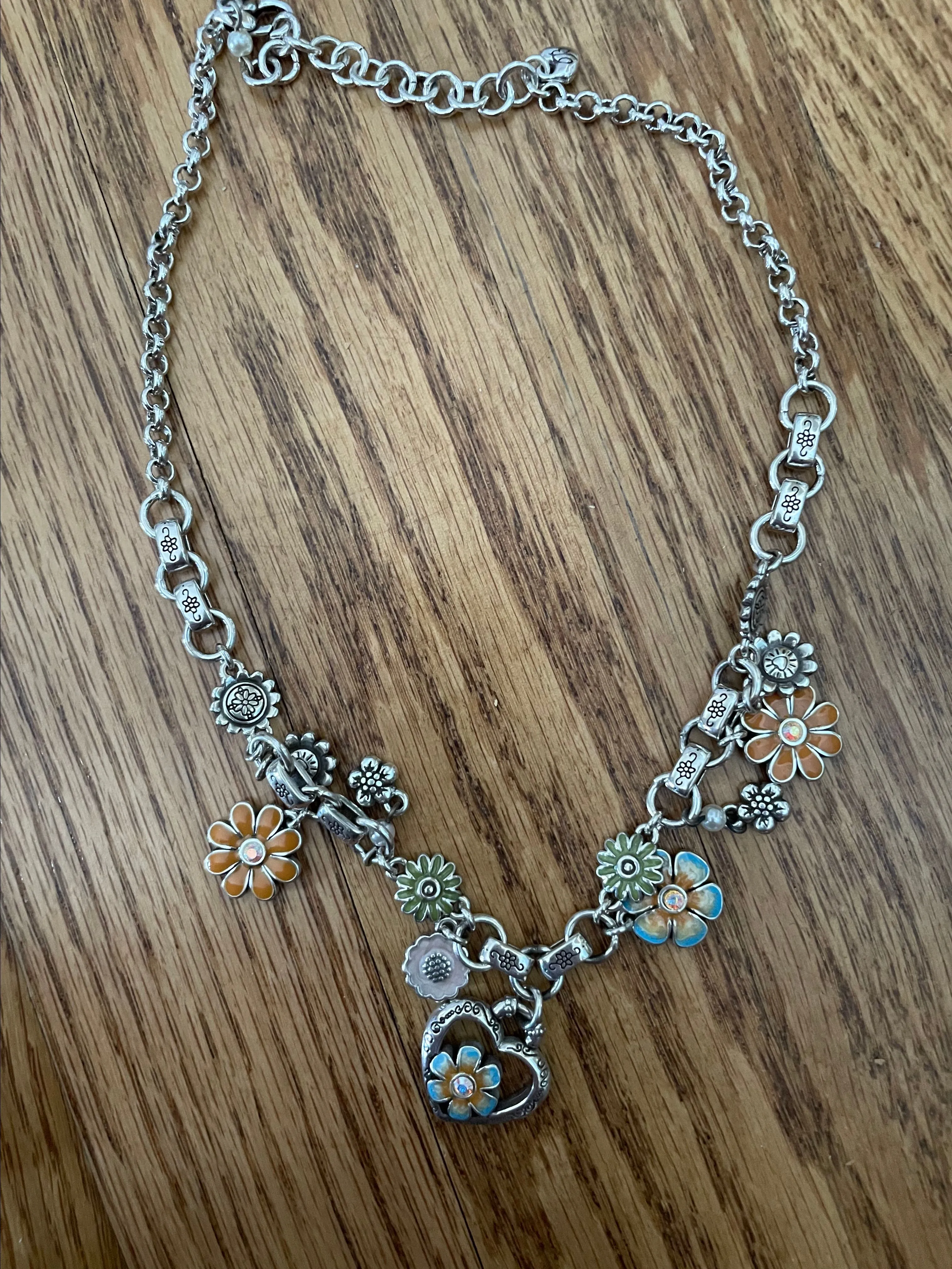Product image for Brighton Colorful Flowers Charm Necklace