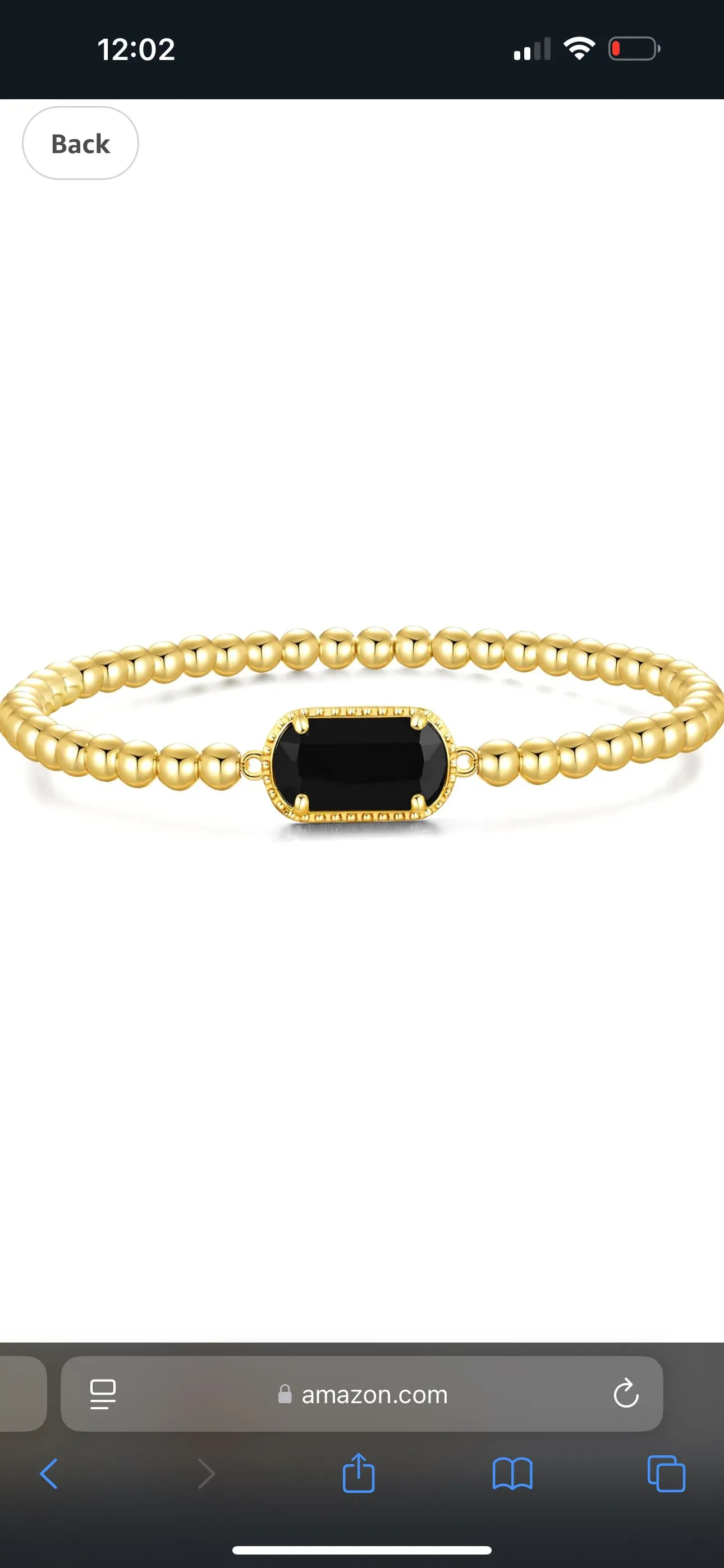 Product image for Beaded Stretch Bracelet- Black