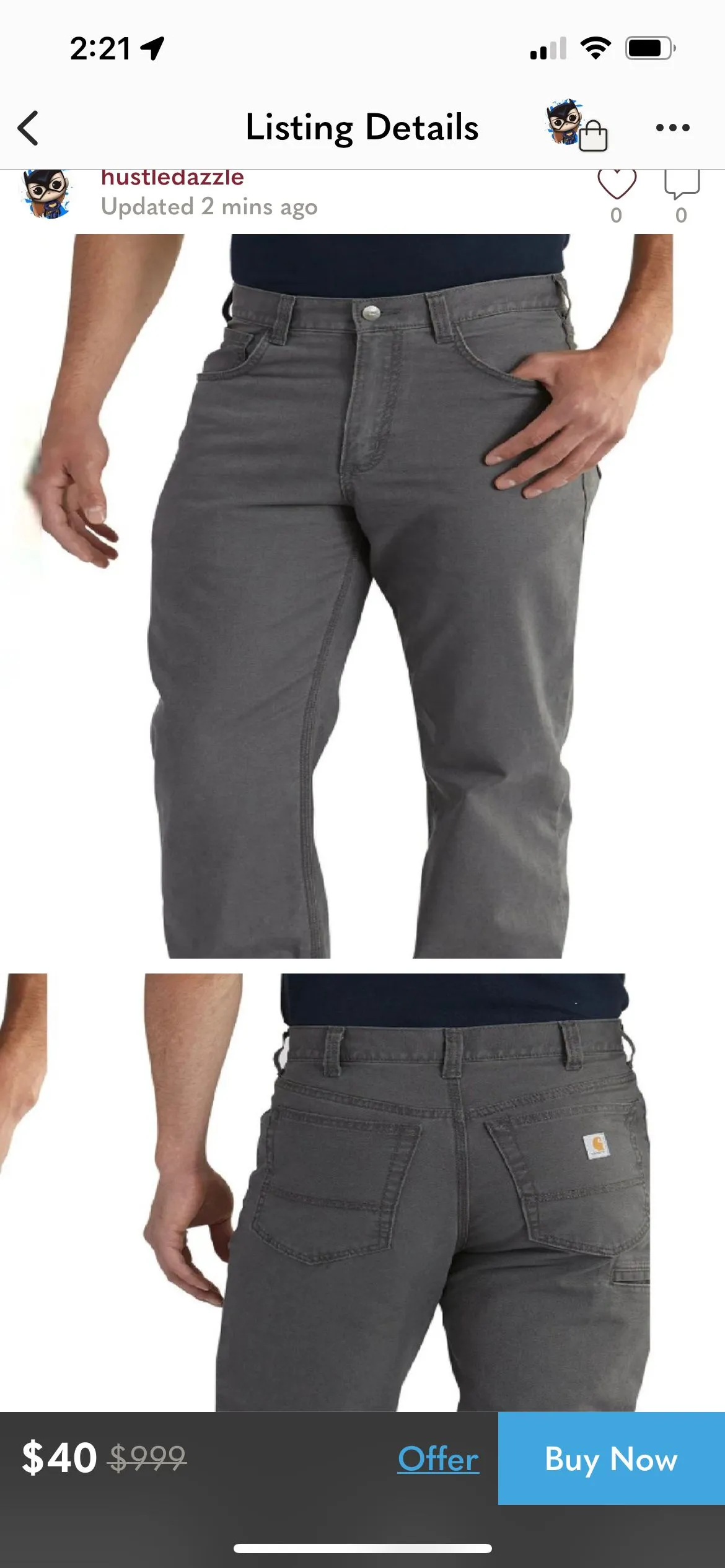 Product image for CARHARTT pants