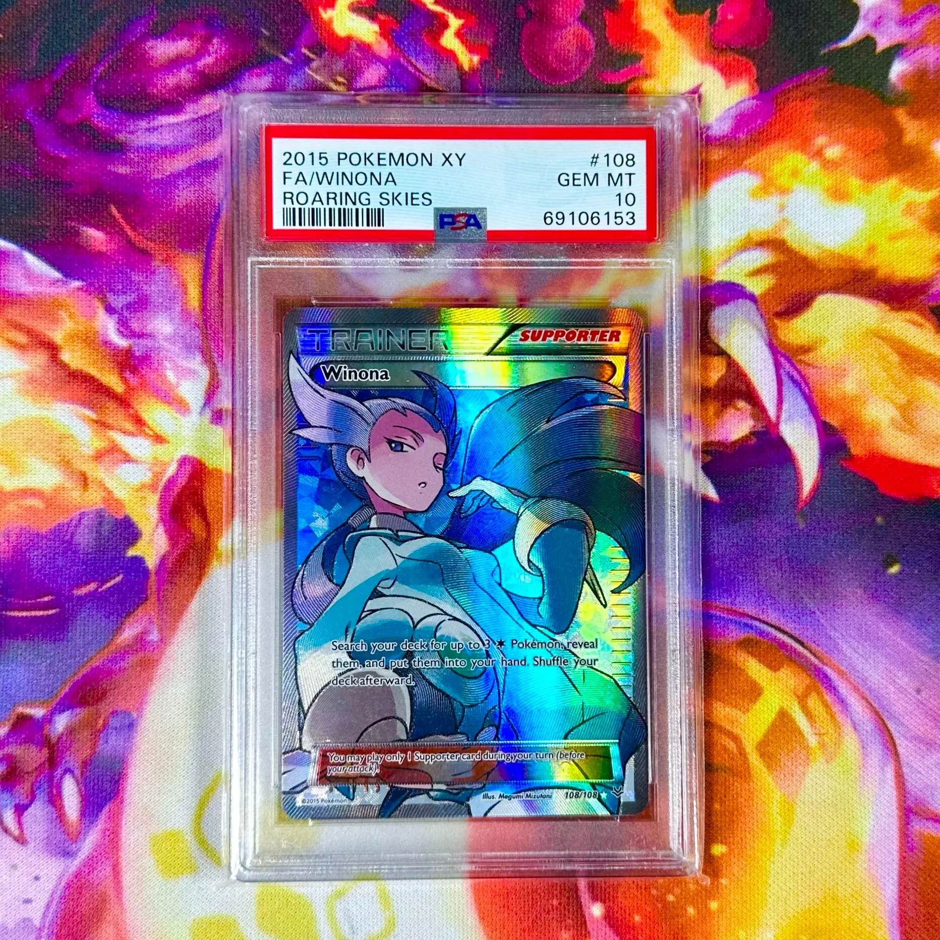2015 Pokemon Xy Roaring Skies Fa/Winona Roaring Skies PSA GEM MT 10   Whatnot: Shop, Sell, Connect