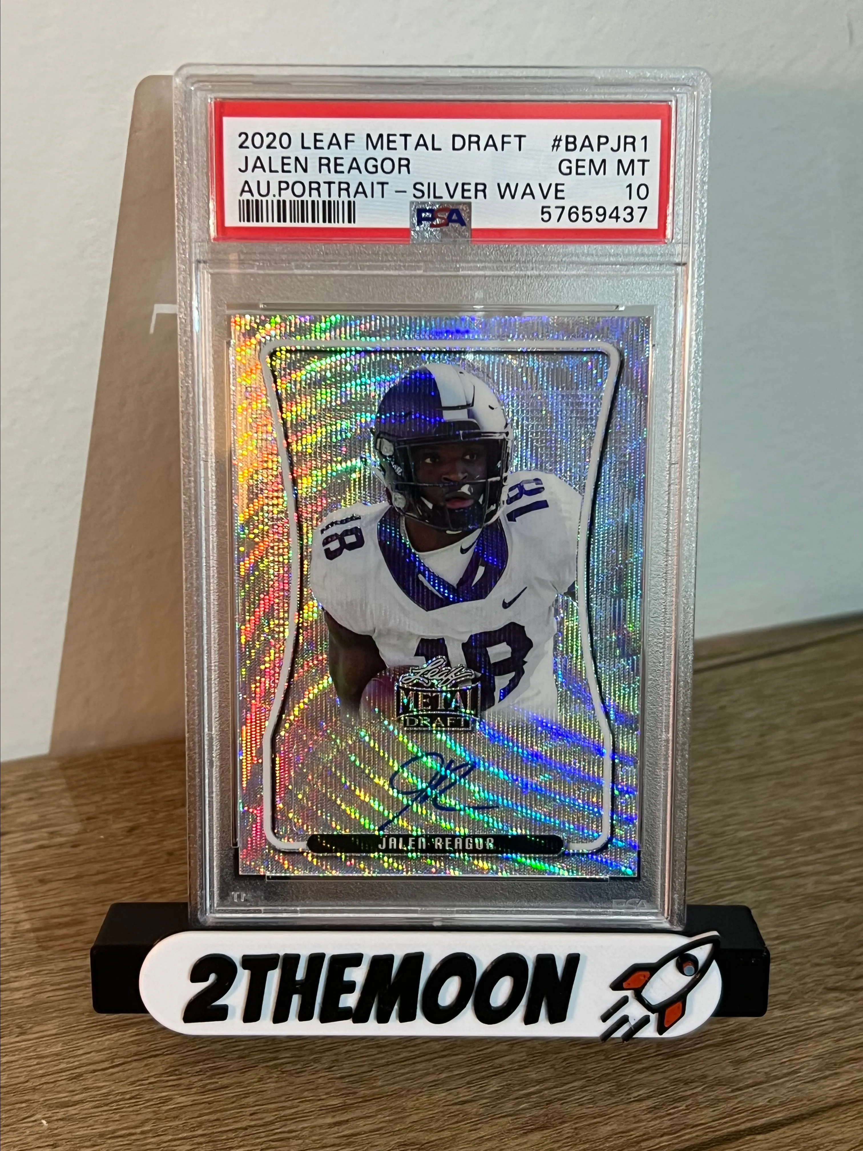 Product image for Jalen Reagor Portrait-Silver Wave RC /50 PSA GEM MT 10