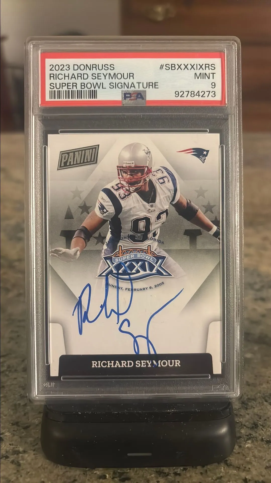 Product image for Richard Seymour SB Auto PSA 9