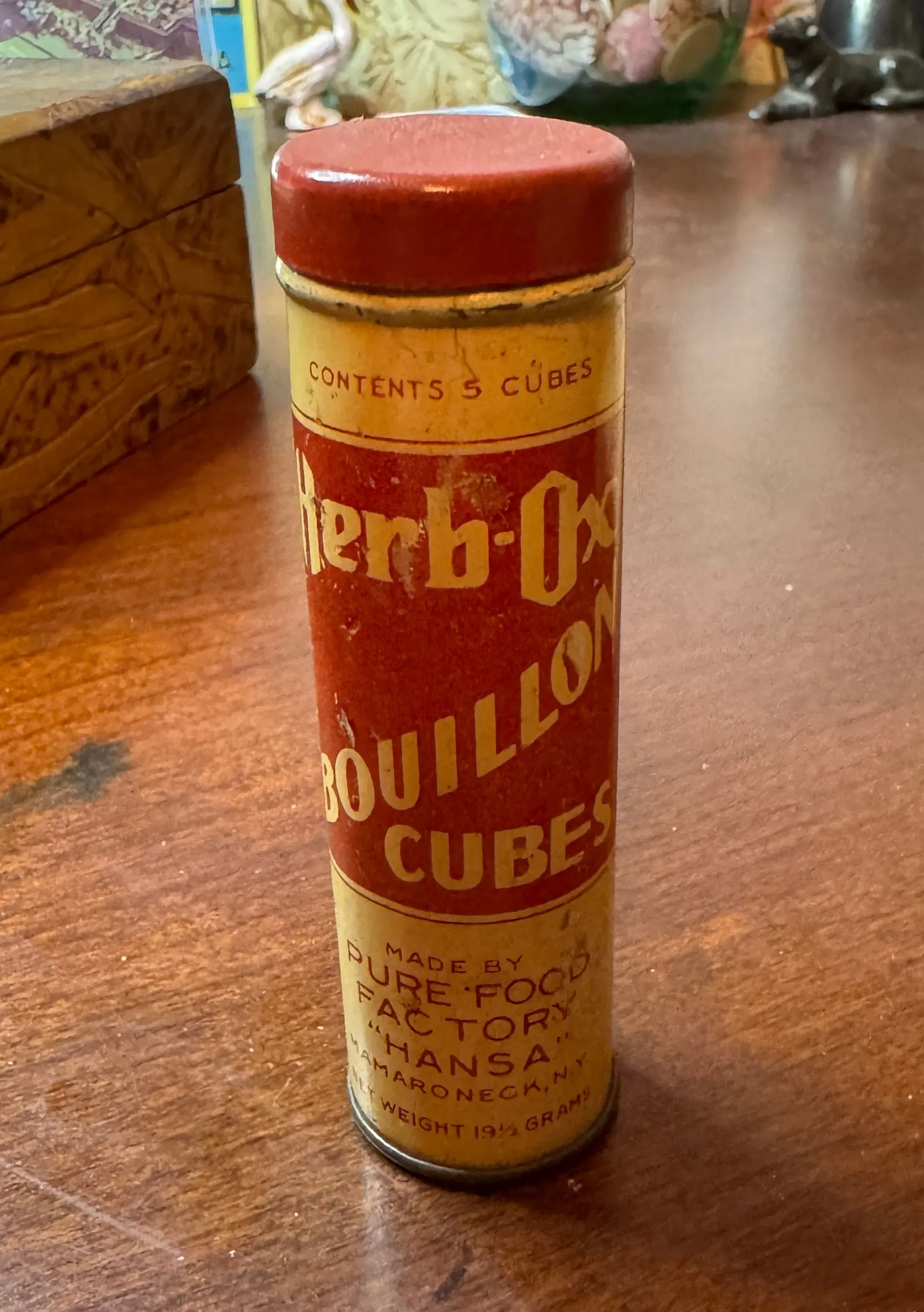 Product image for Herb Ox bullion cubes tin - empty