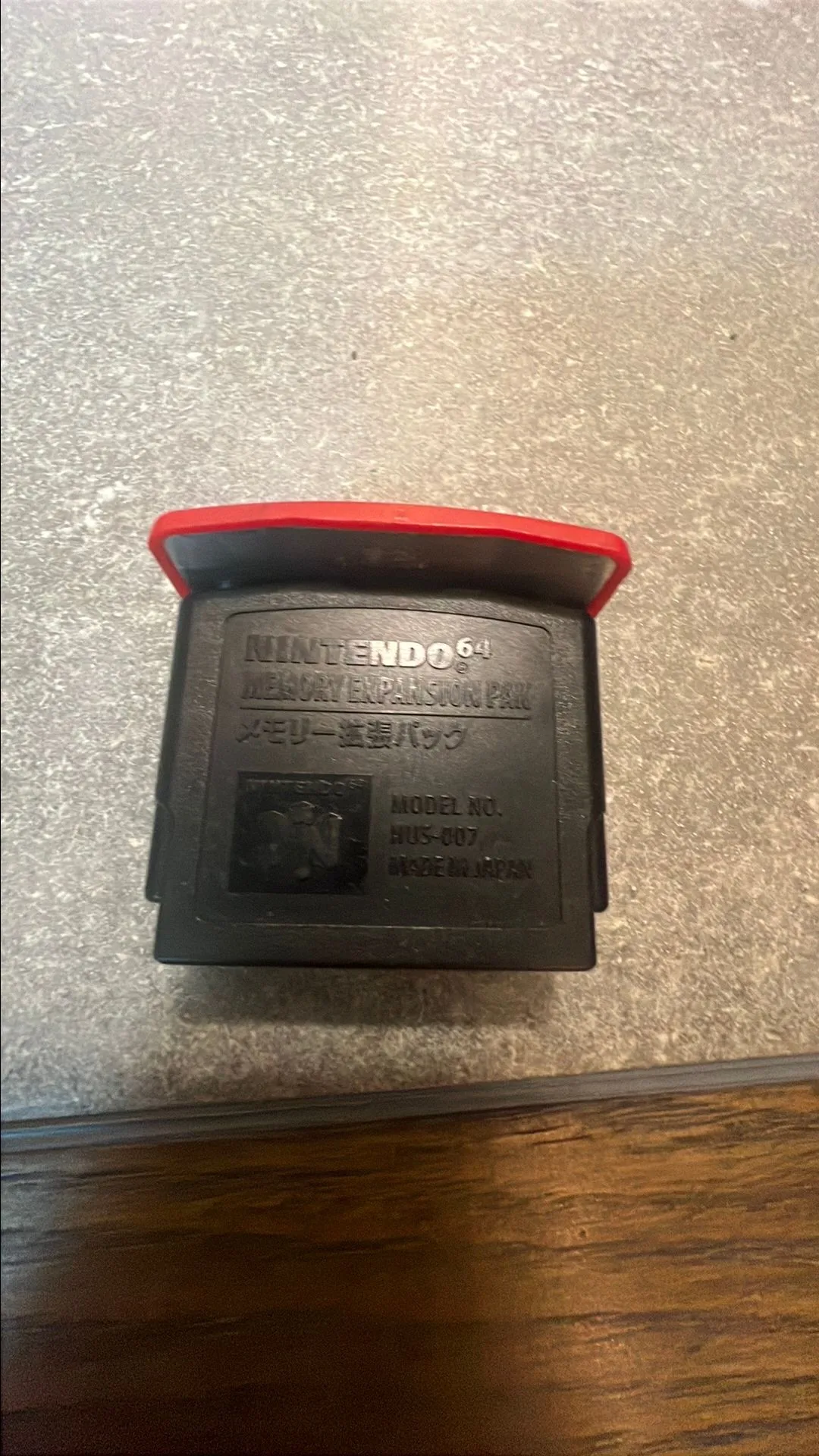 Product image for N64 OEM Memory Expansion Pak For Nintendo 64 NUS-007 Red Pack Cartridge