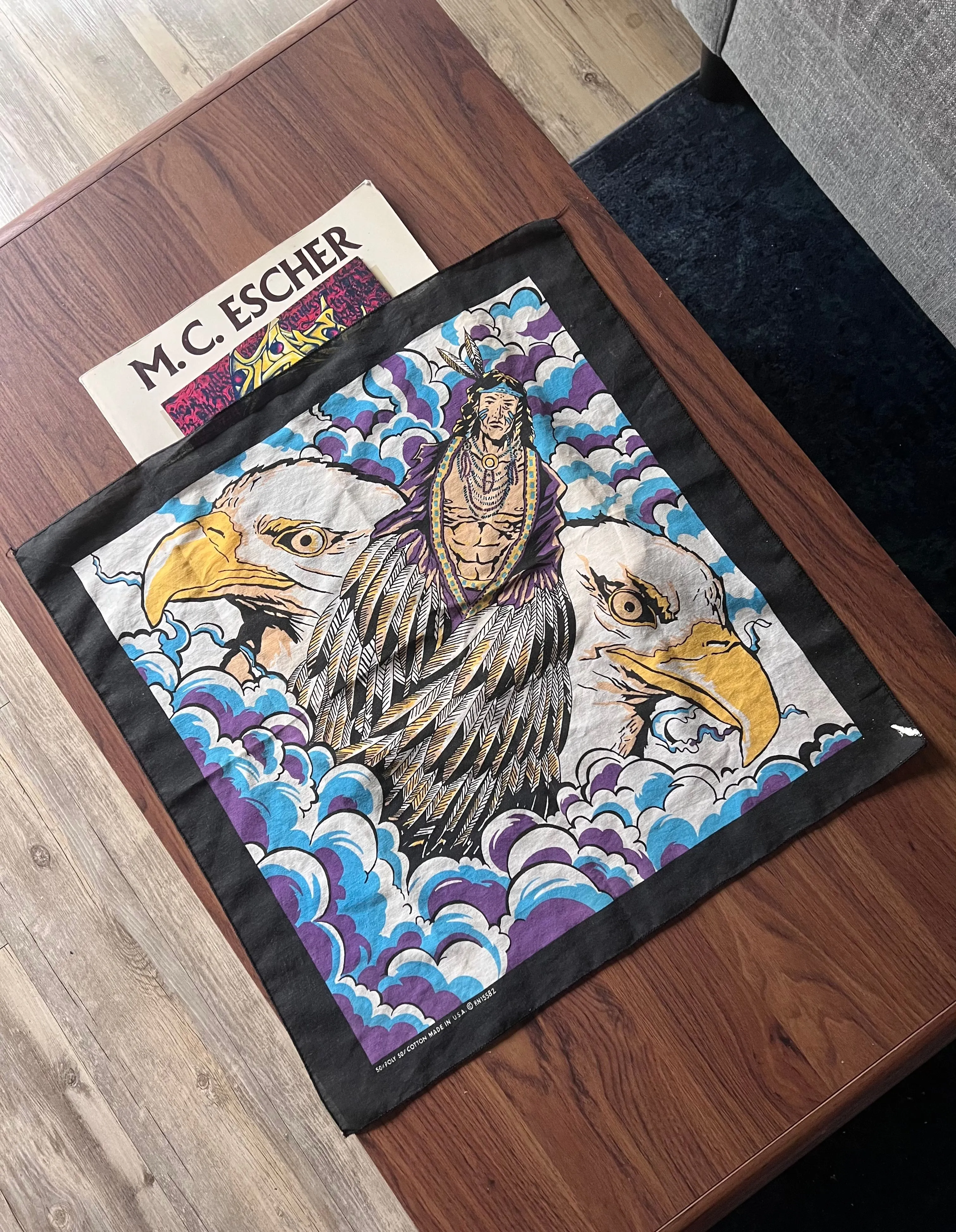 Product image for Vintage Native American Eagle Sky bandana