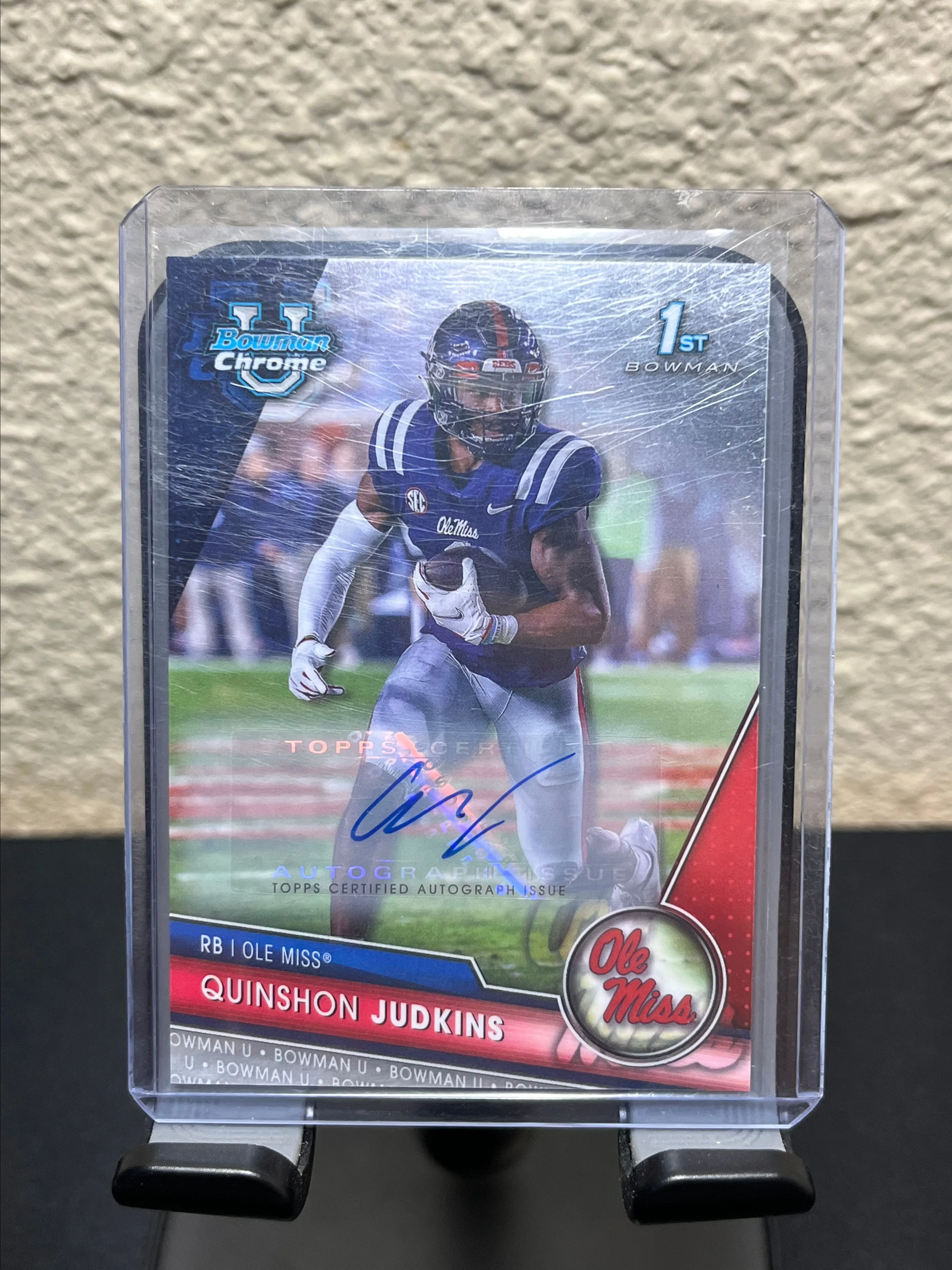 Product image for Quinshon Judkins Bowman U 1st Base Auto 2023