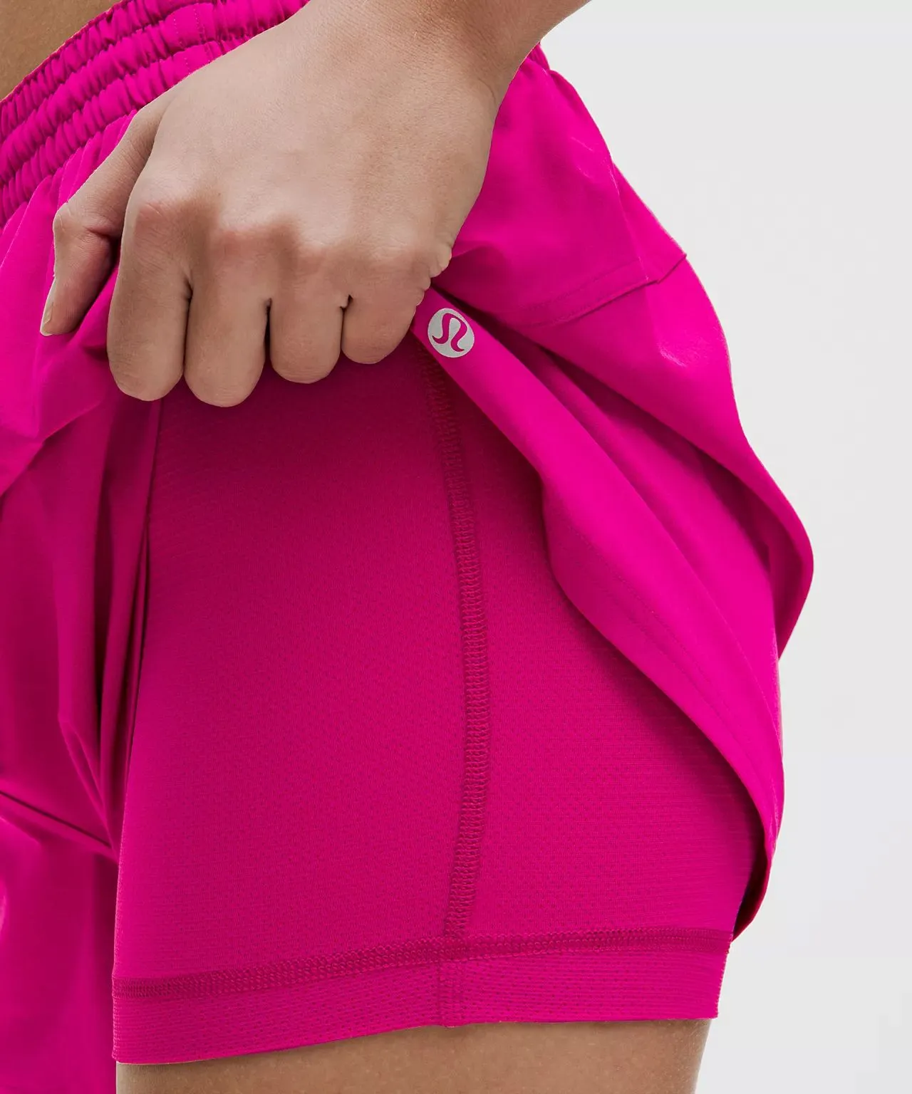 Product image for 14/ NWT Court Rival High-Rise Short 3" / Rasberry