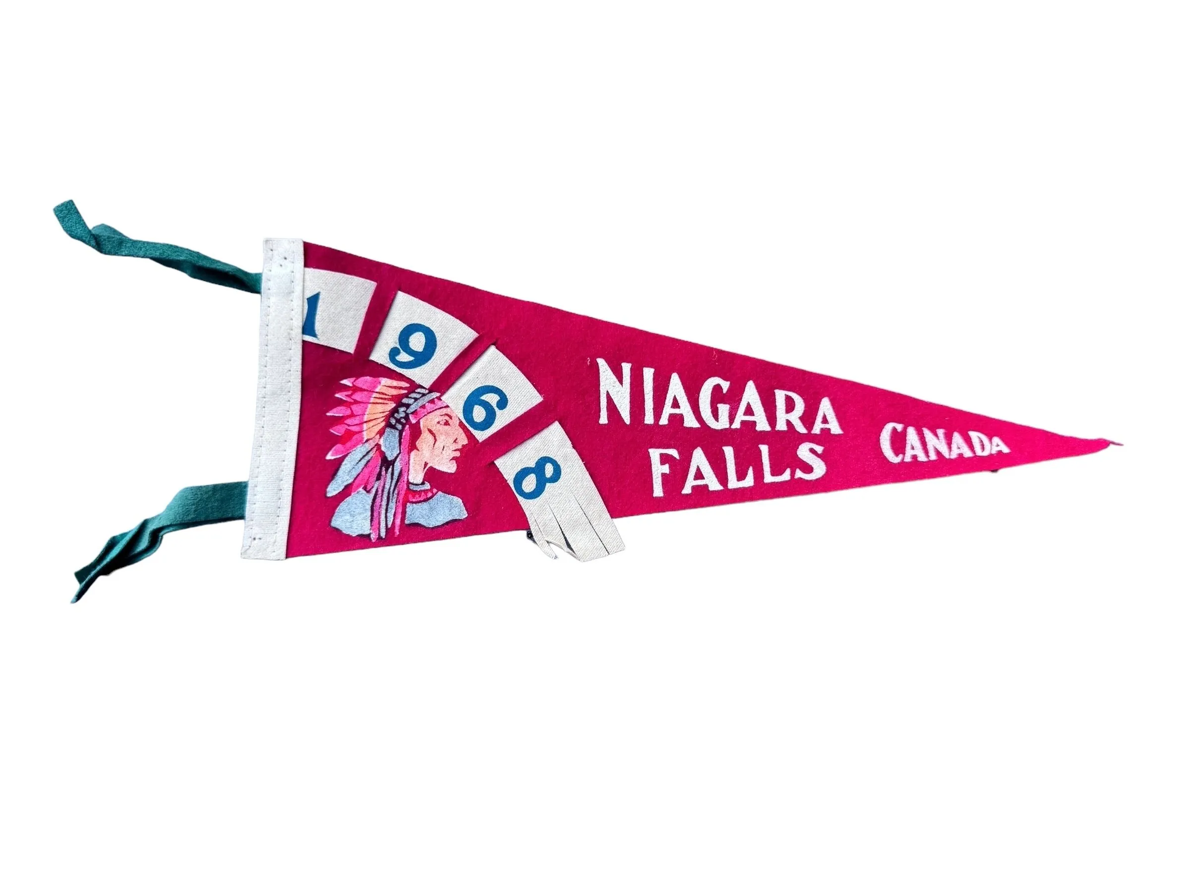Product image for Vintage 1968 Niagara Falls pennant