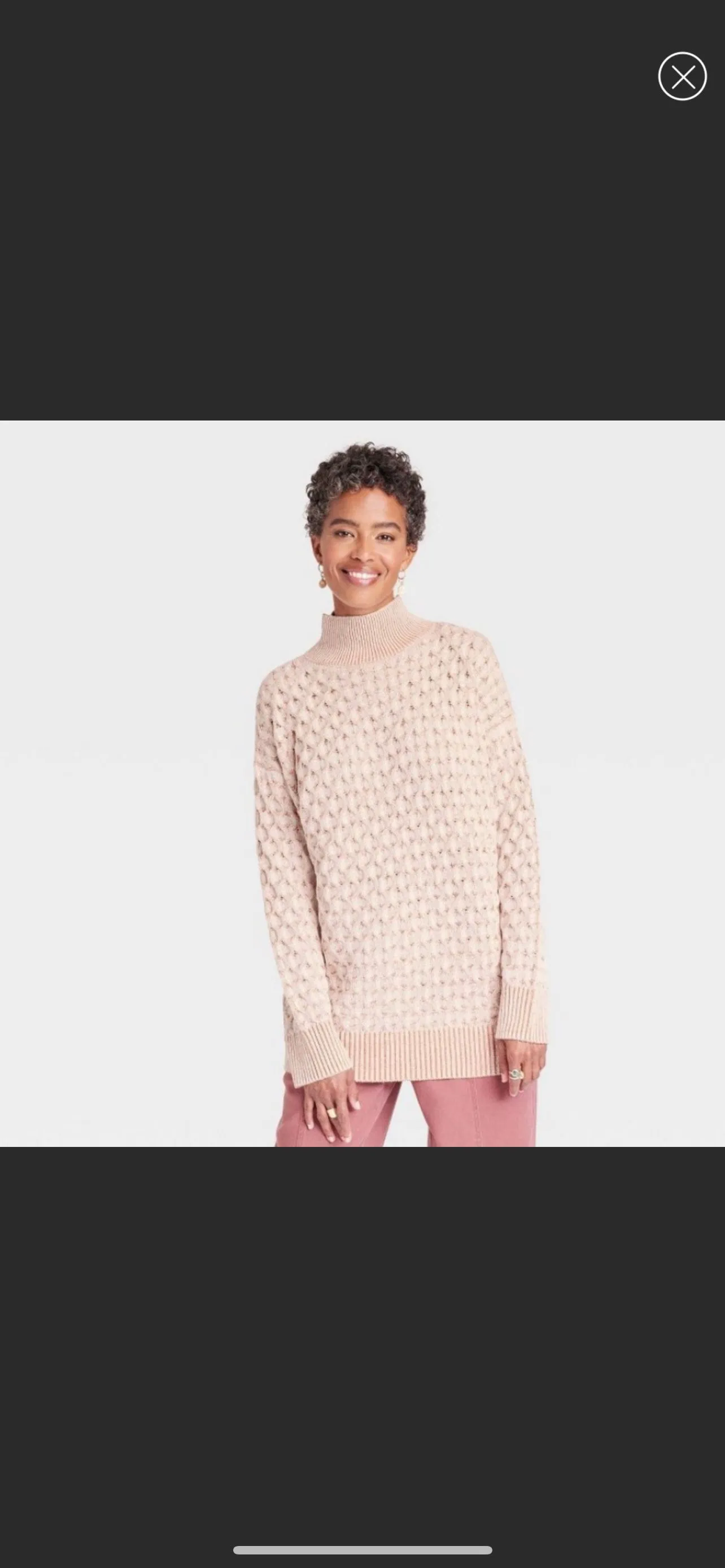 Product image for Woman’s large sweater Knox rose