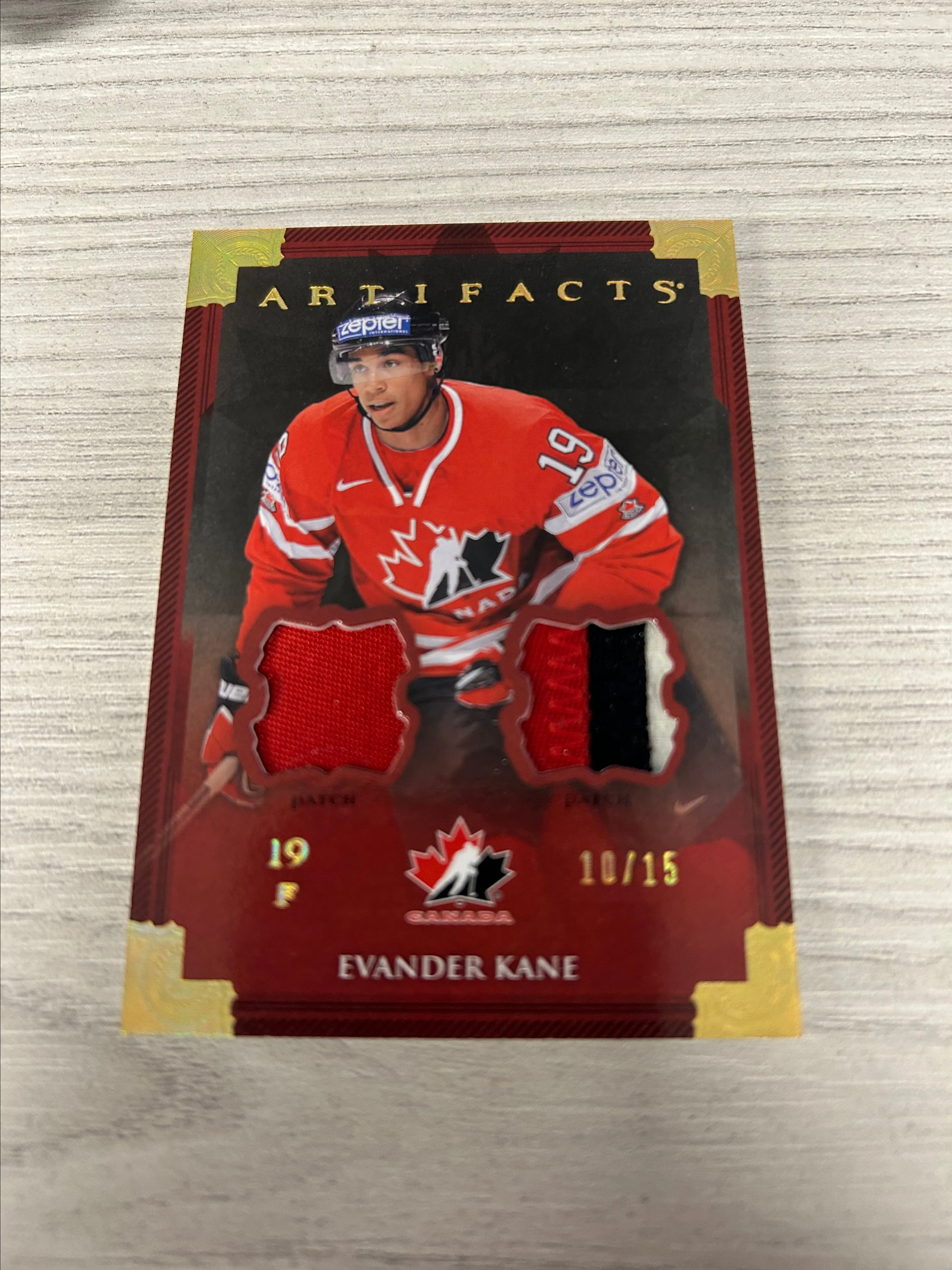 Product image for 2013 Evander Kane Artifacts Duel 3 color Patch /15