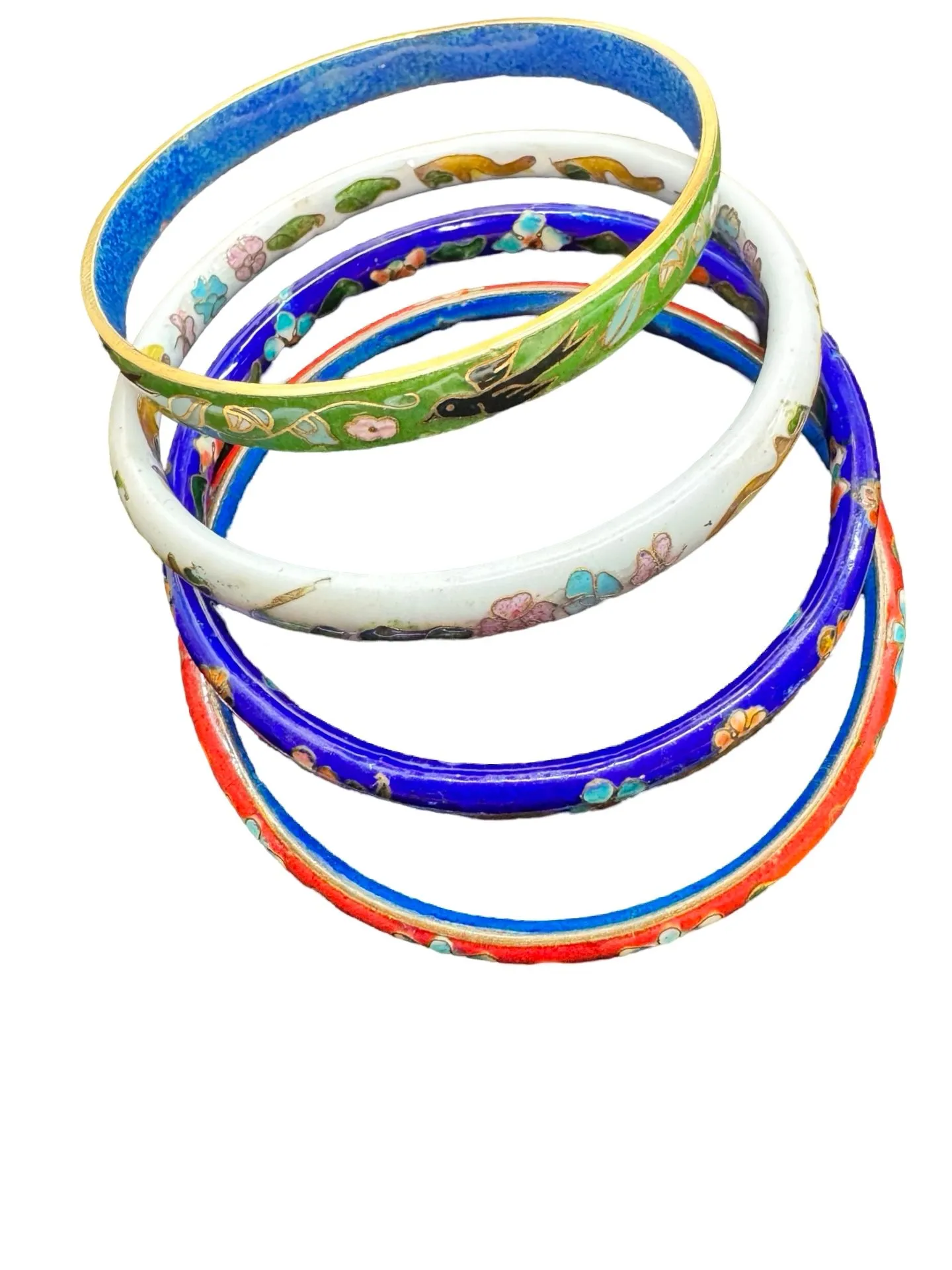 Product image for 4131 Cloisonne enamel bangle bracelets (4)