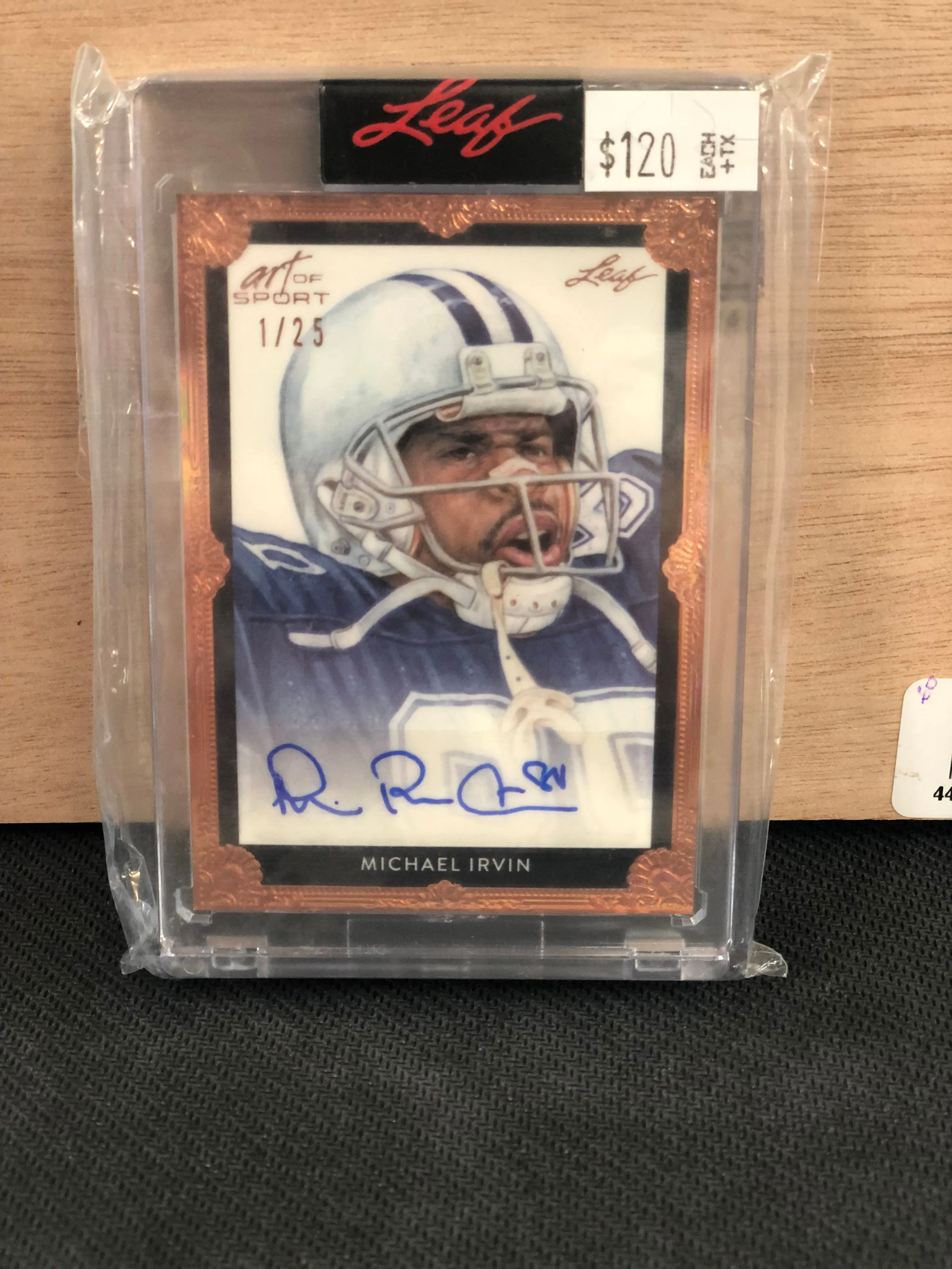 Product image for 2021 leaf art of sport Michael Irvin autograph 1/25