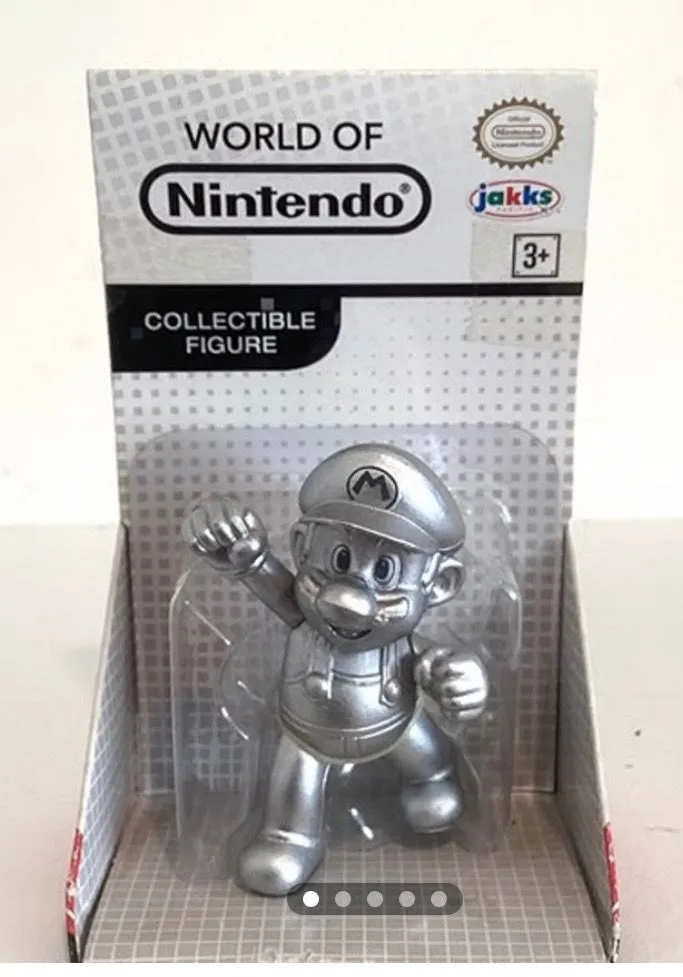 Product image for World Of Nintendo Metal Mario 2.5" Figure Jakks Pacific Super Mario Brothers NE
